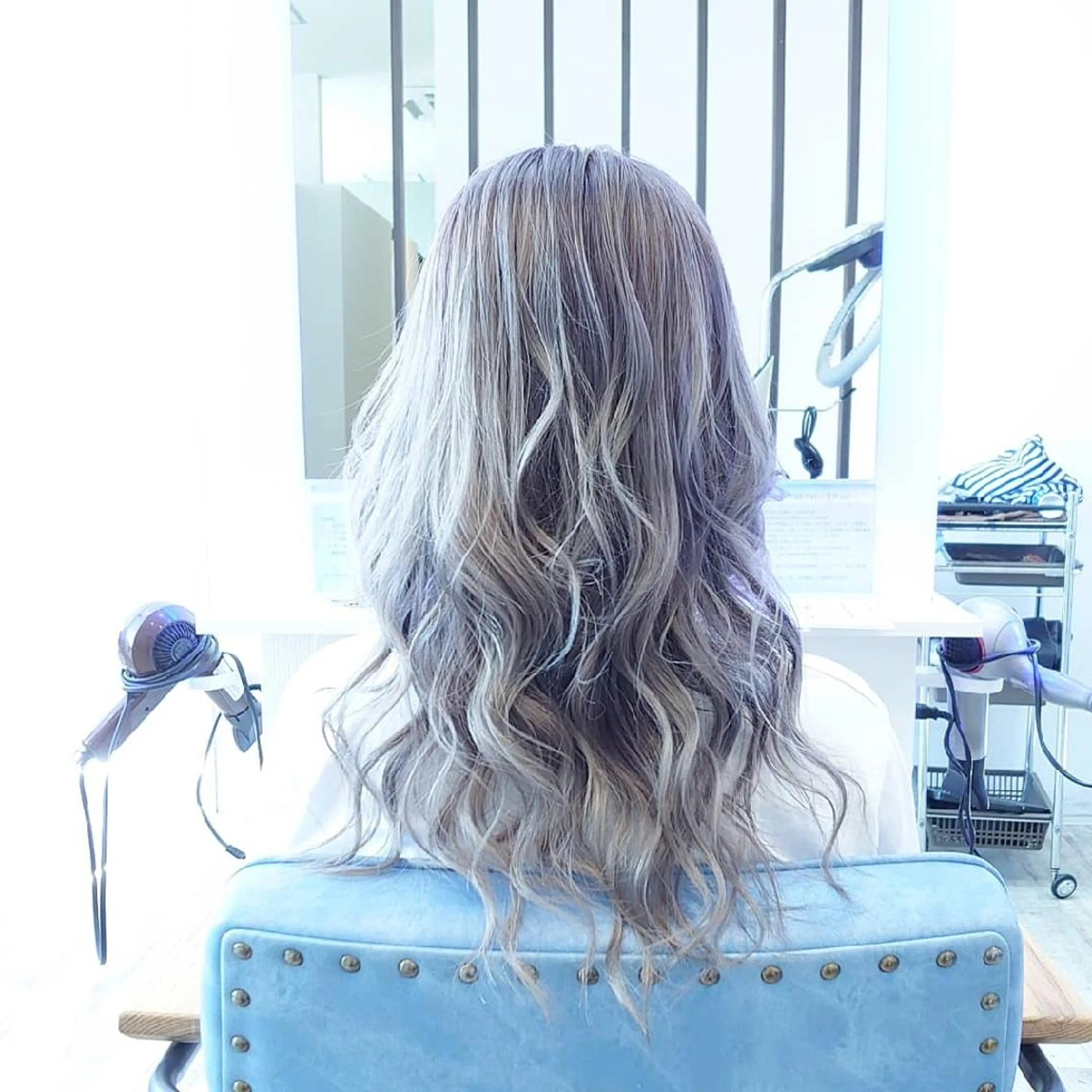 カラー ロング ヘアアレンジ ヘアカラー トリートメント 小林 伸行のヘアスタイル