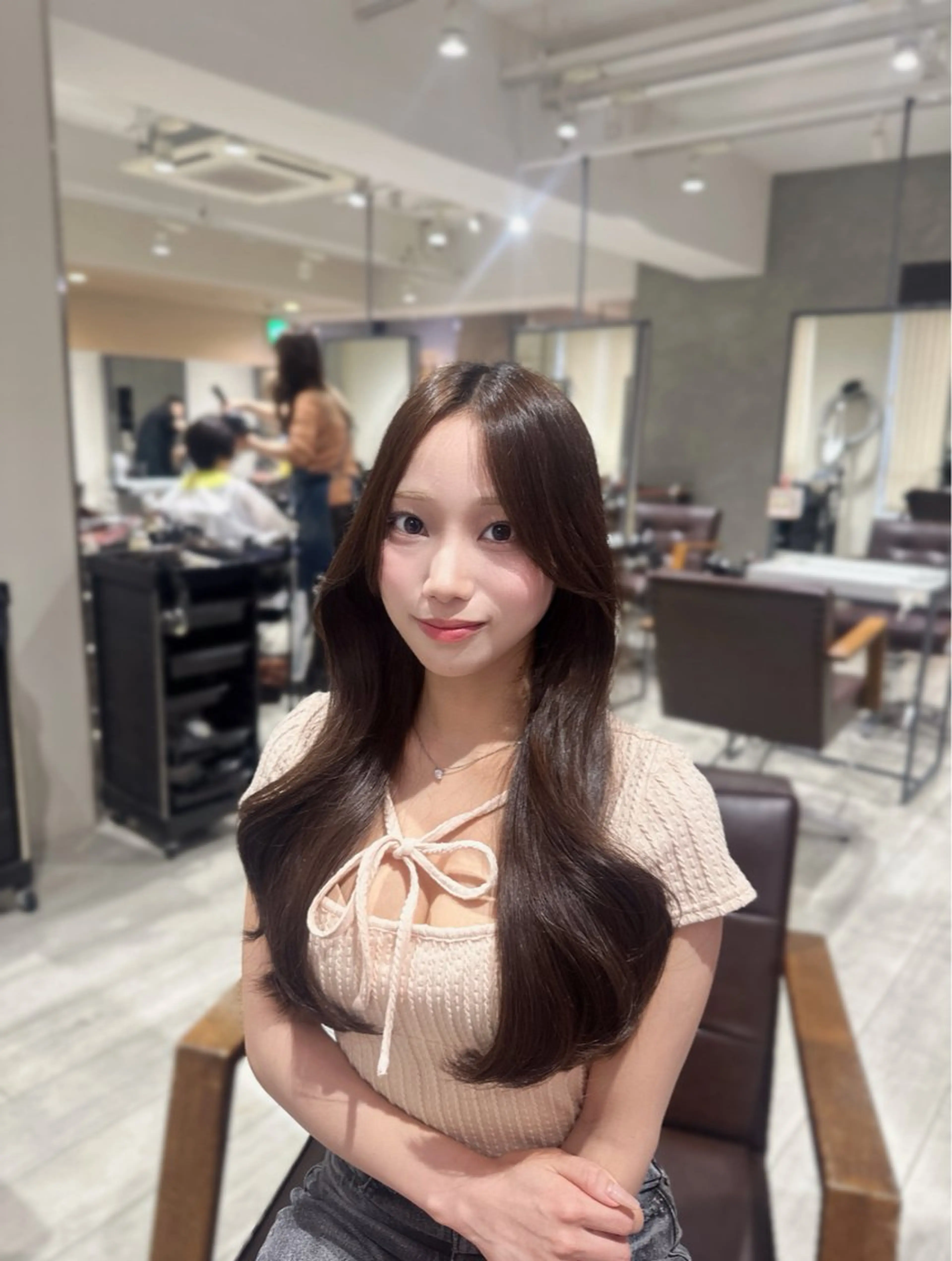 ロング 村上 万愛のヘアスタイル