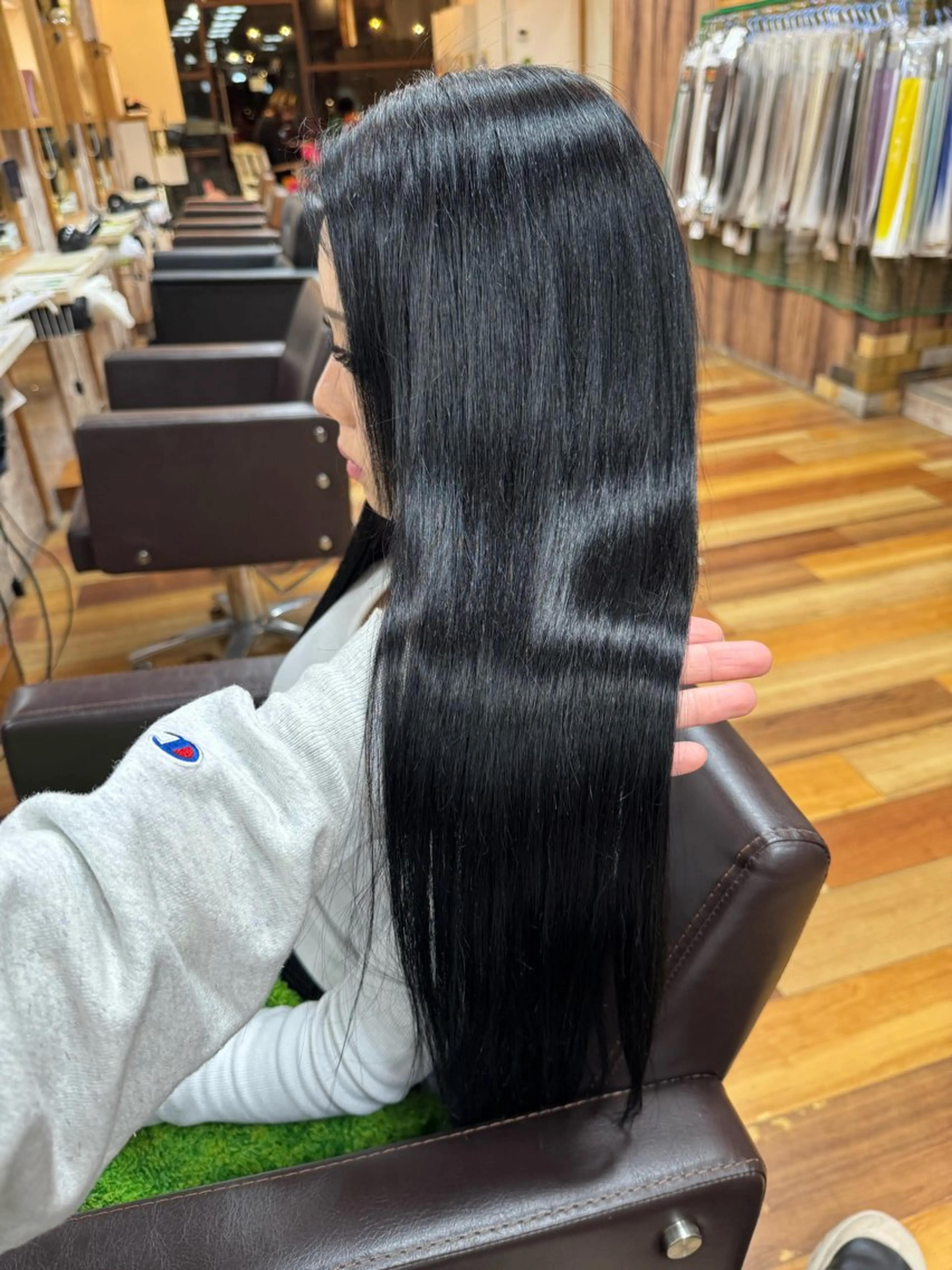 ロング 髪質改善 縮毛矯正 メンズ曲がる 縮毛矯正/駅徒歩4分のヘアスタイル