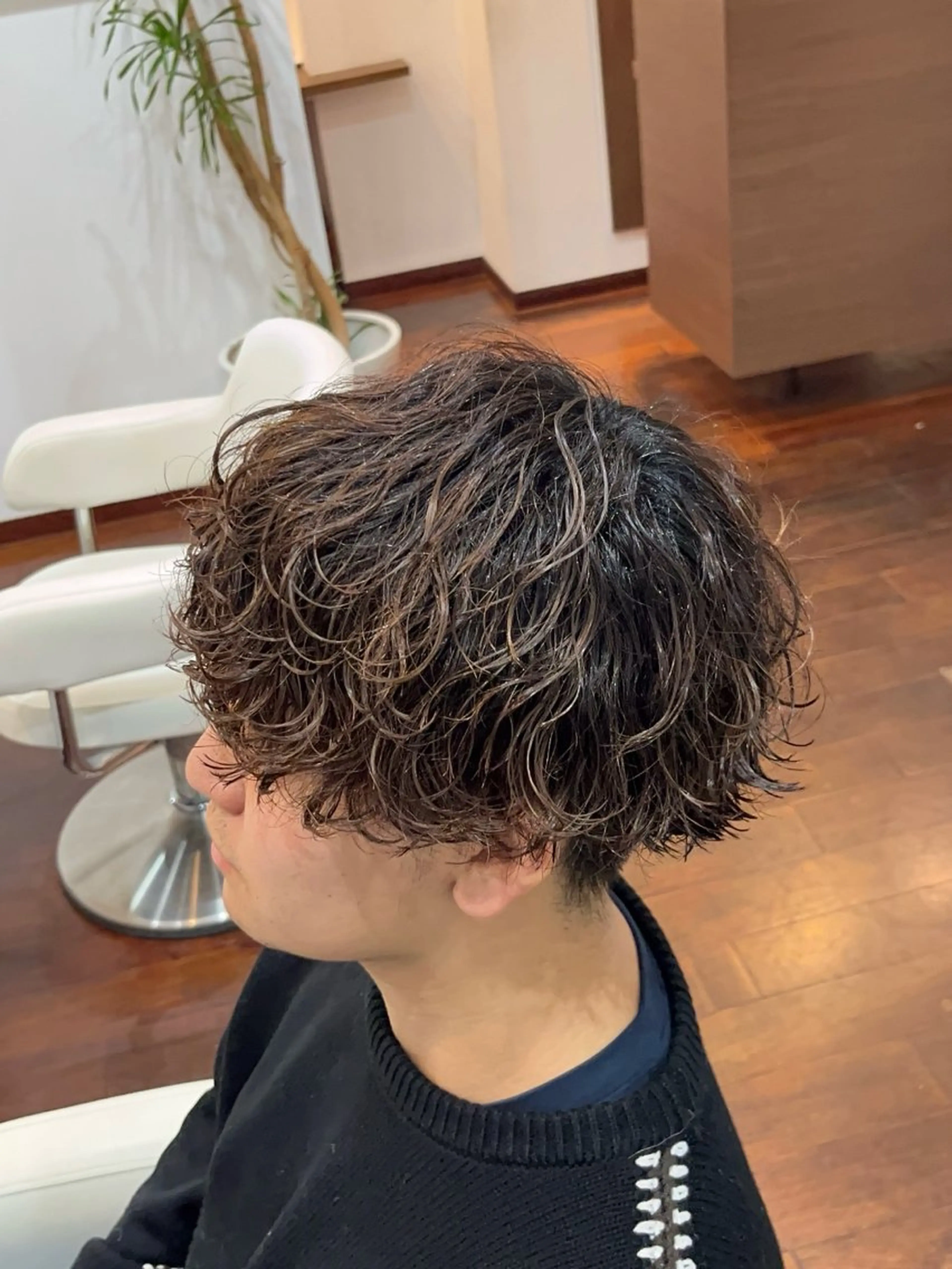 パーマ メンズ メンズパーマ 波巻きパーマ カット パーマ トリートメント 今在家 玲【艶髪スト レート/メンズ】のヘアスタイル