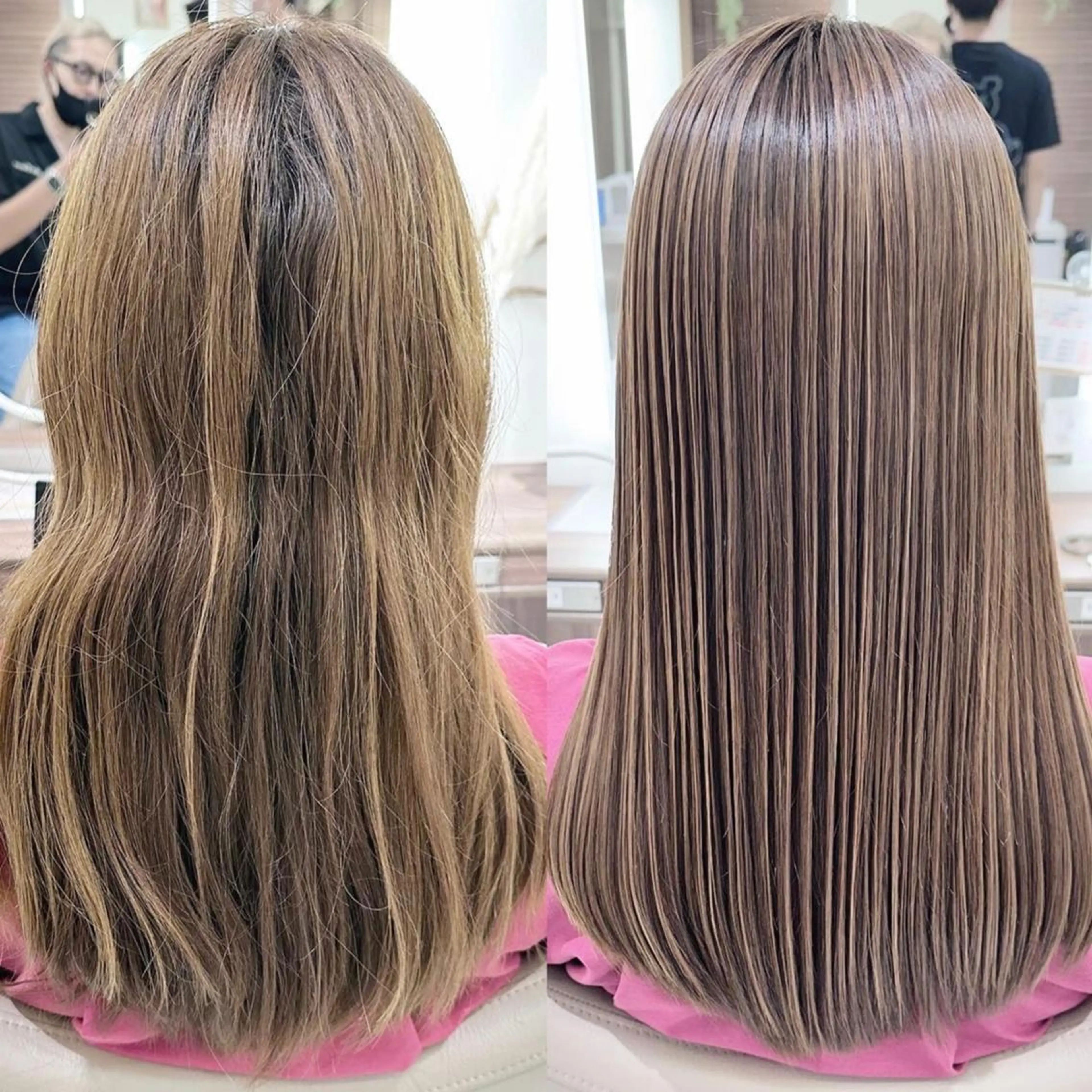 セミロング カラー 透明感カラー 髪質改善 カット ヘアカラー トリートメント ＡＳＨ大宮/ブリーチ 髪質改善/カラーのヘアスタイル