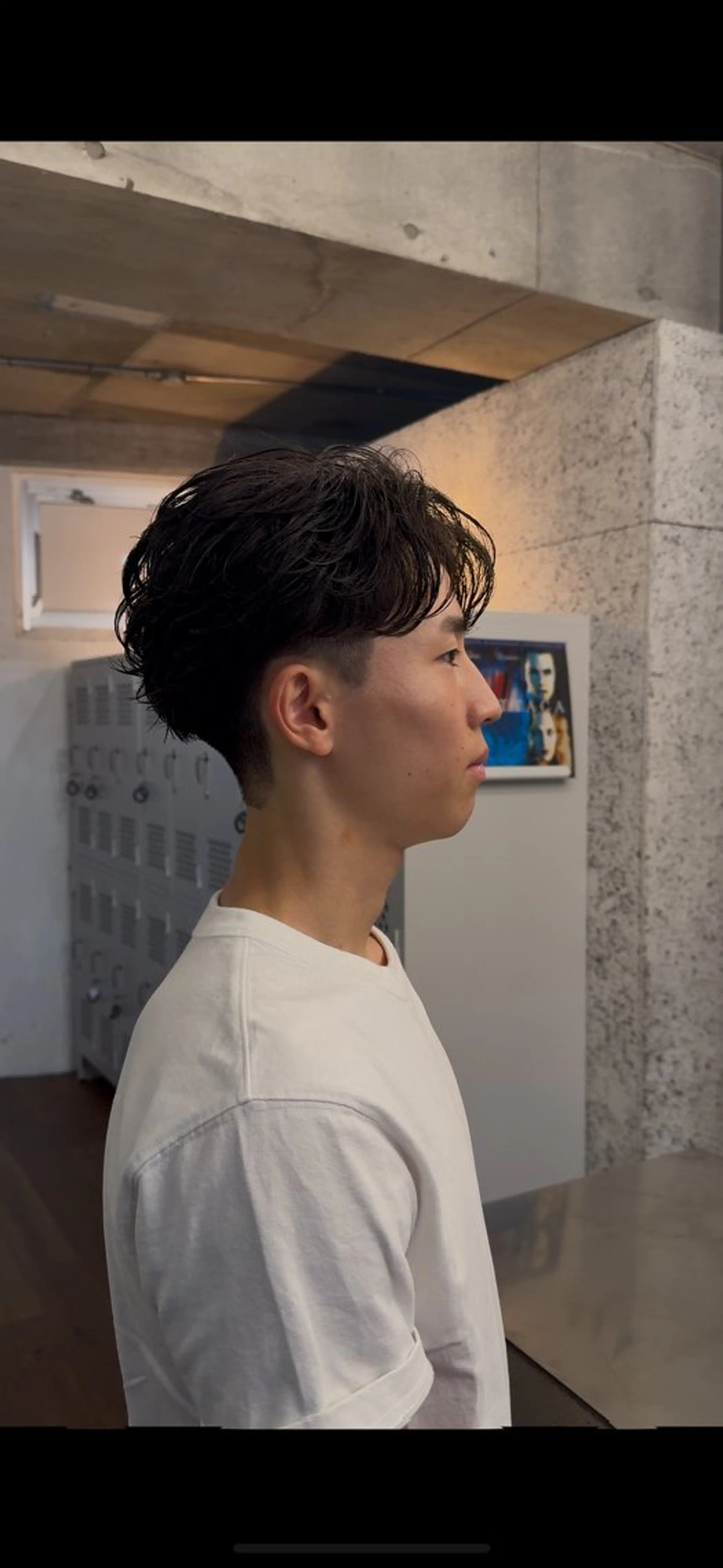 ショート パーマ メンズ フェザーパーマ メンズパーマ カット パーマ fifth 堀内新史のヘアスタイル
