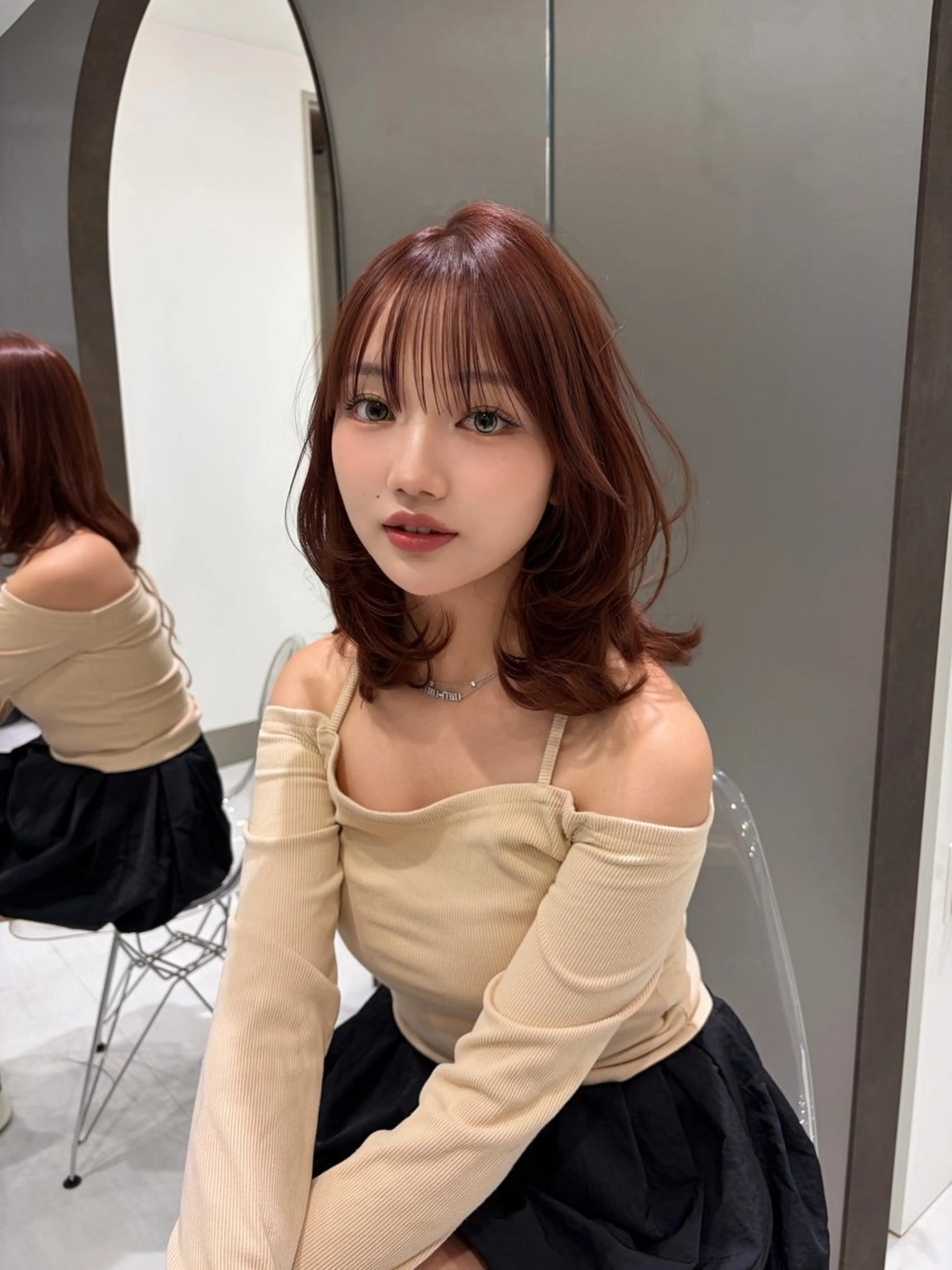 ミディアム ミディアムレイヤー レイヤーカット 🌟似合わせショート No.1🌟ホノのヘアスタイル