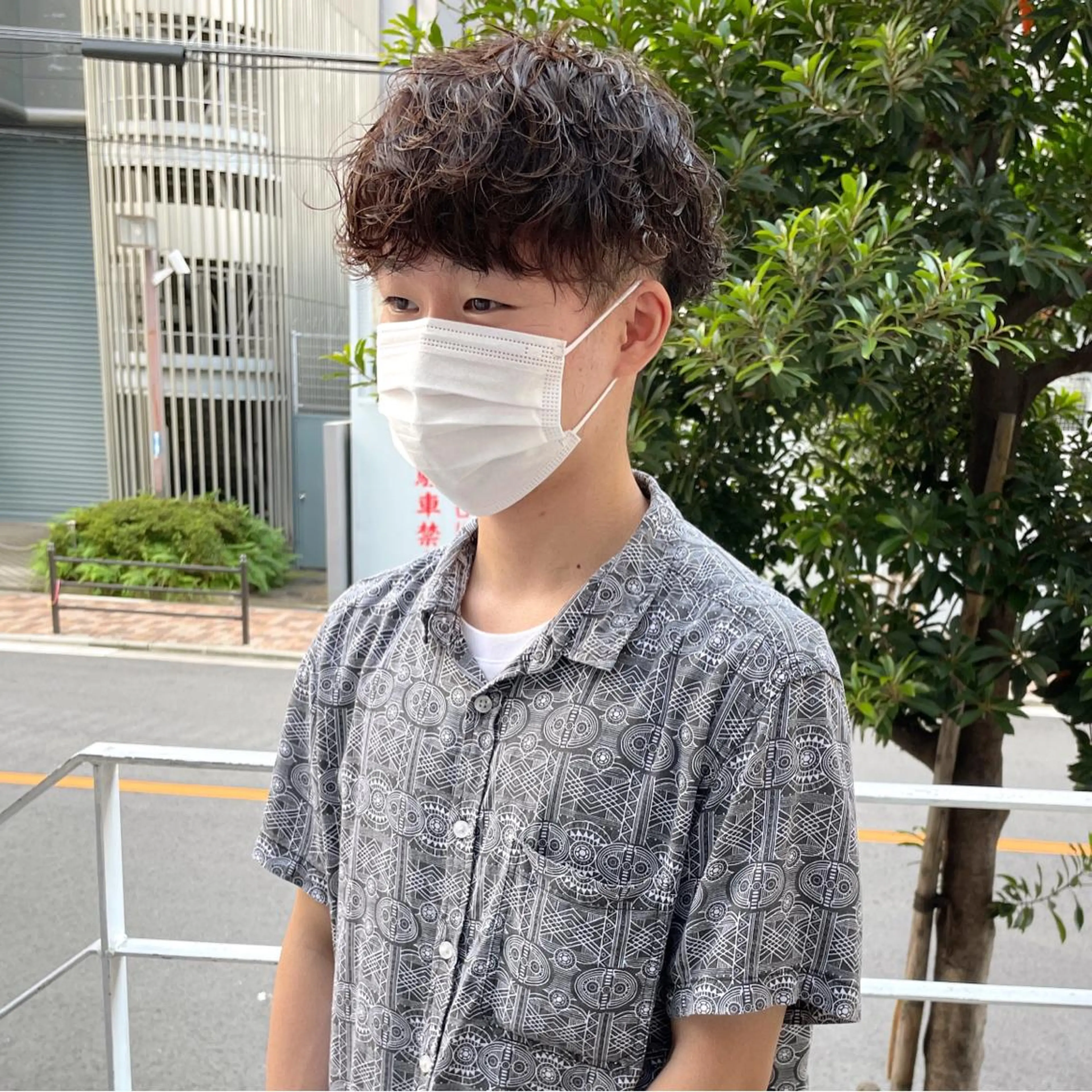 ショート カット パーマ メンズ特化美容師 ハスイルイのヘアスタイル