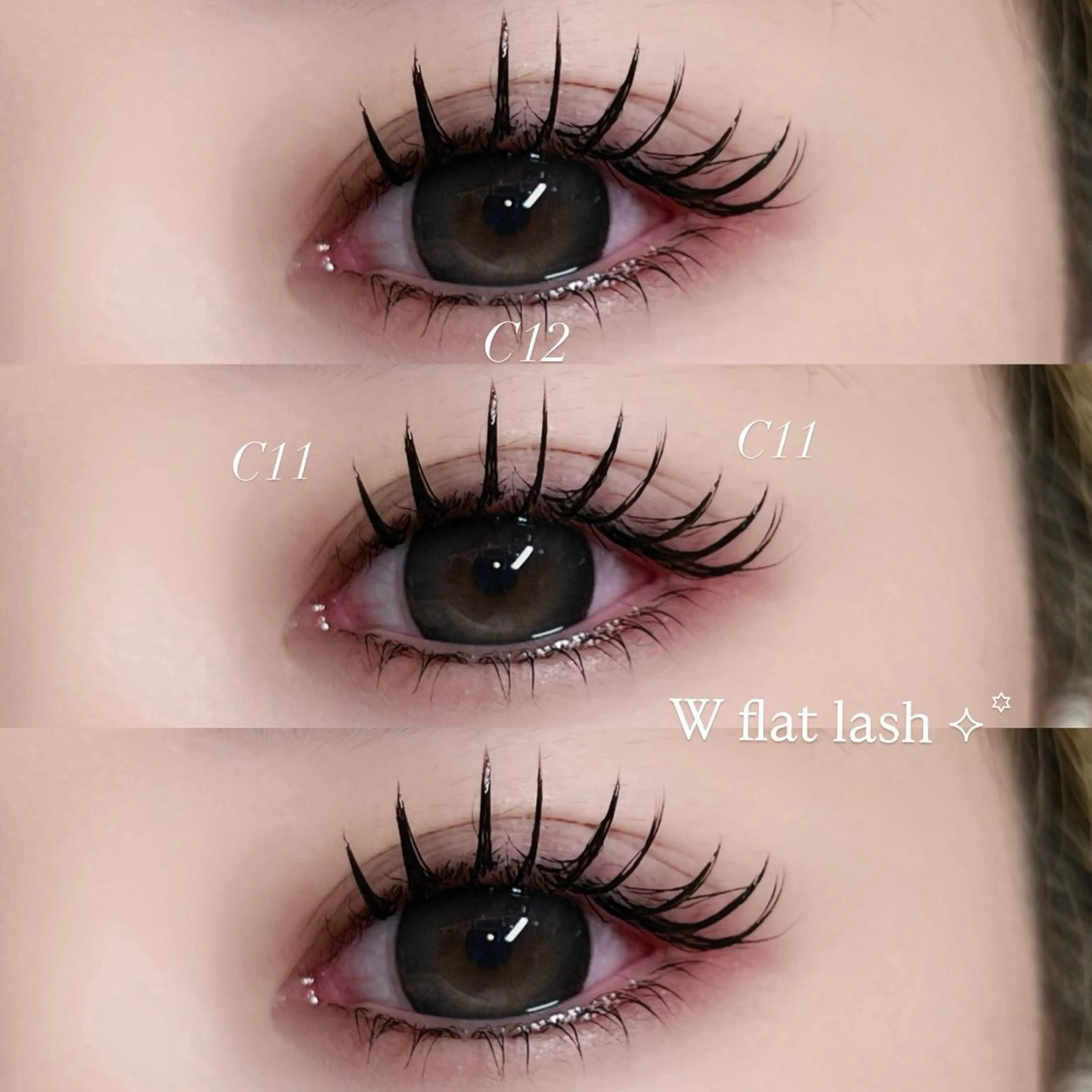 マツエク・マツパ フラットラッシュ 🎀eyelist HARUKA🎀池袋のマツエク・マツパデザイン
