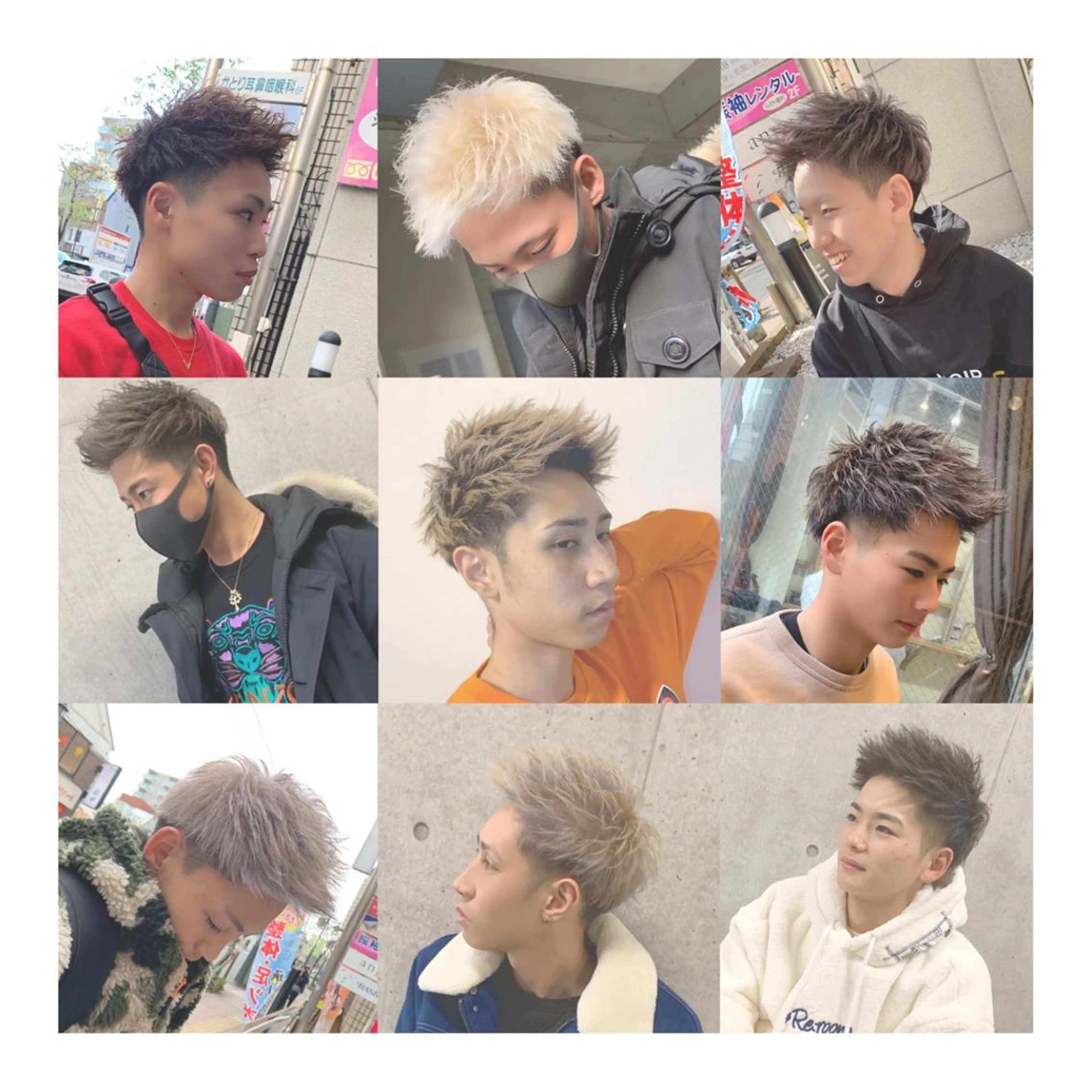 ショート カラー ヘアアレンジ メンズ モヒカン メンズショート ショートヘア ange☞ soutaのヘアスタイル