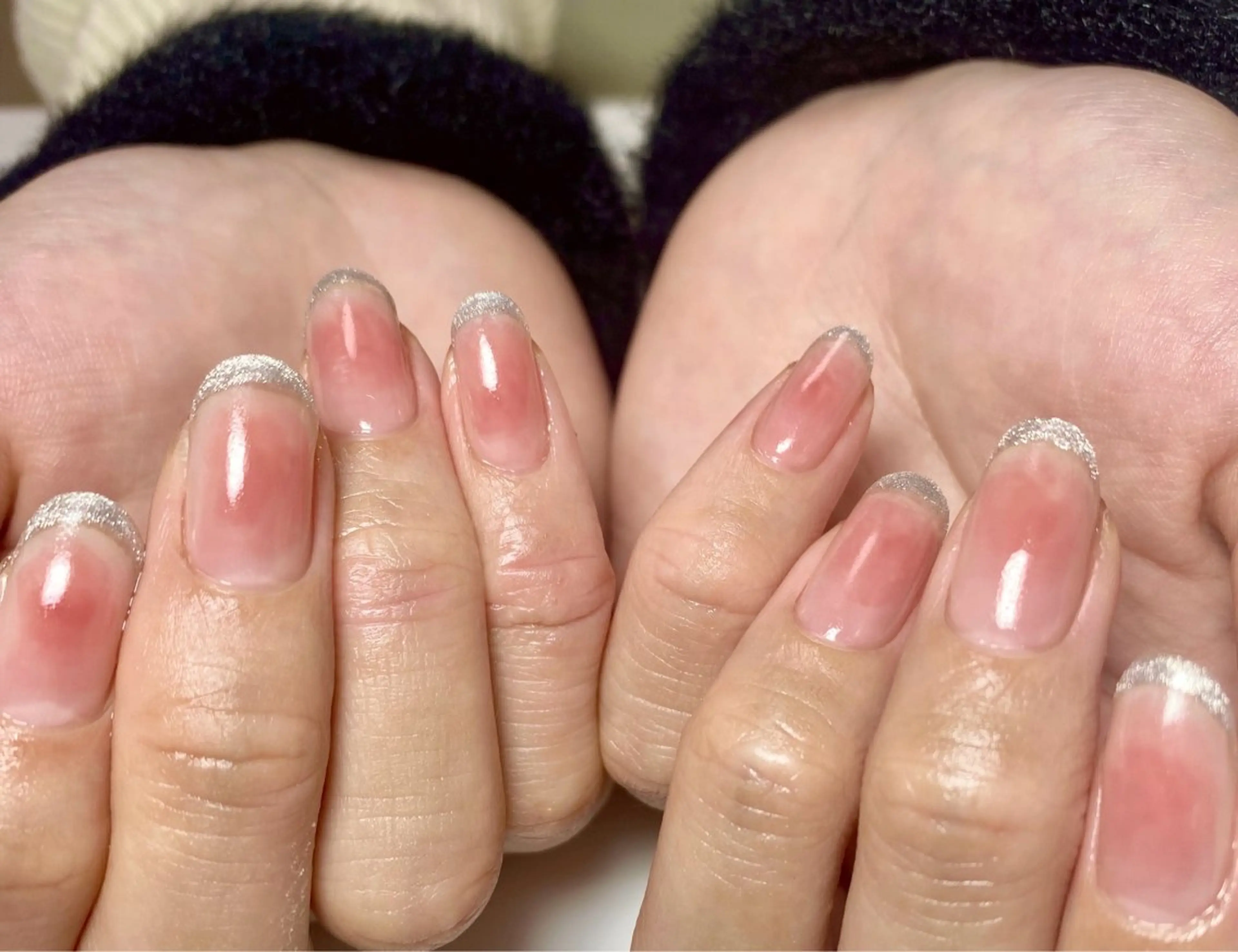 ネイル チークネイル フレンチネイル マグネットネイル マグネットフレンチ オフィスネイル Nail Salon K 🧸美爪育成のネイルデザイン