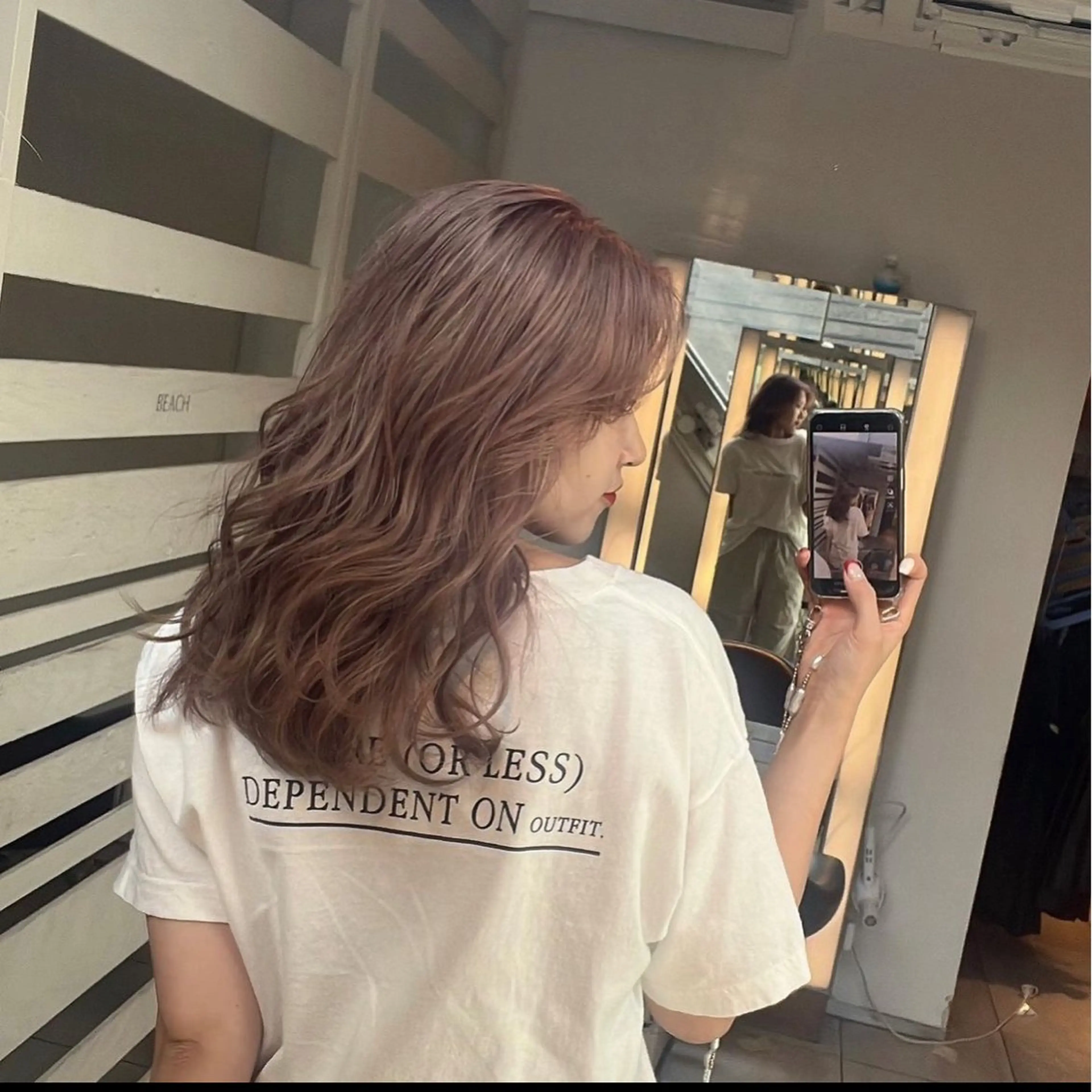 ロング ヘアカラー 新宿/髪質改善 /透け感/Sotaのヘアスタイル