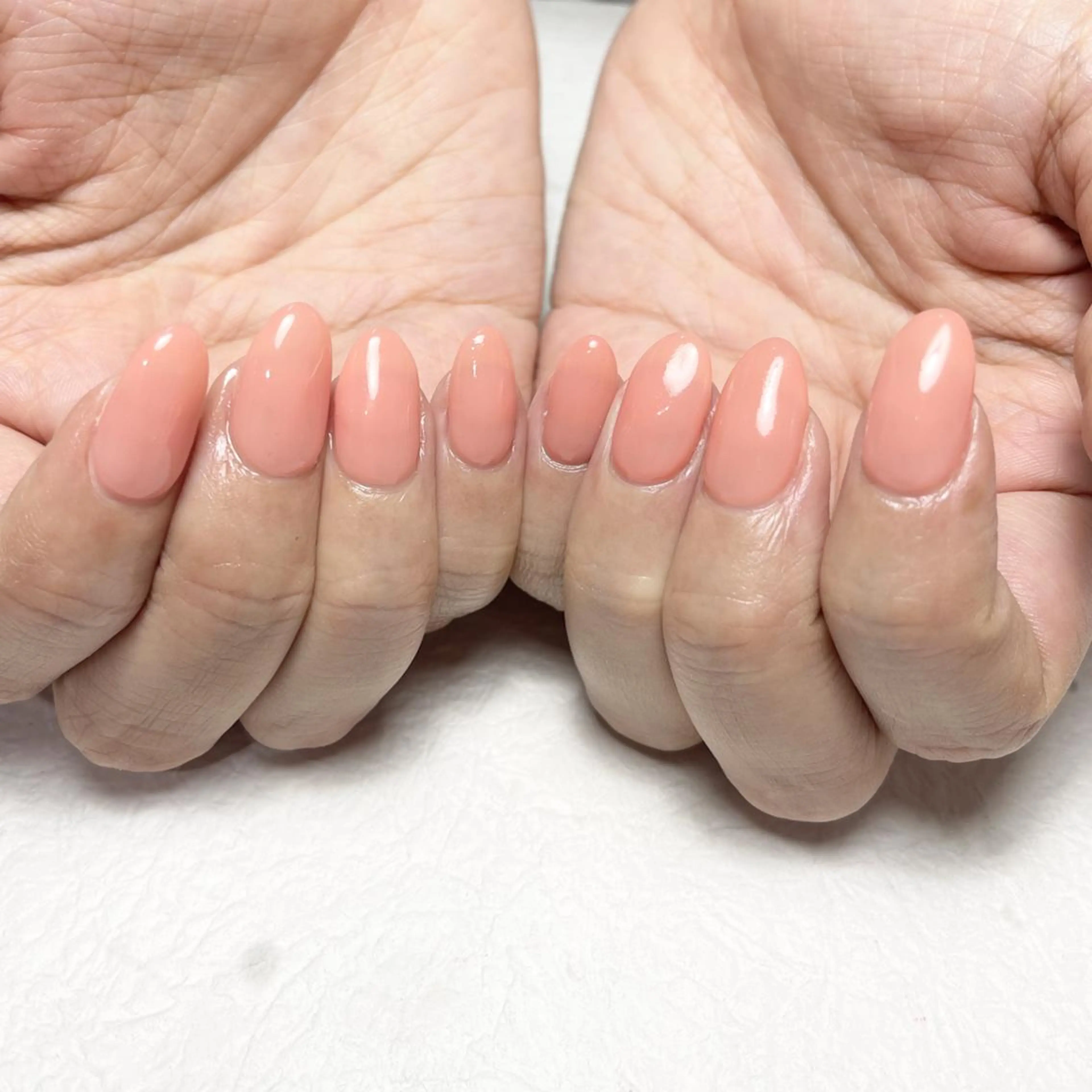 ネイル ワンカラーネイル ピンク ハンドネイル m. akiのネイルデザイン