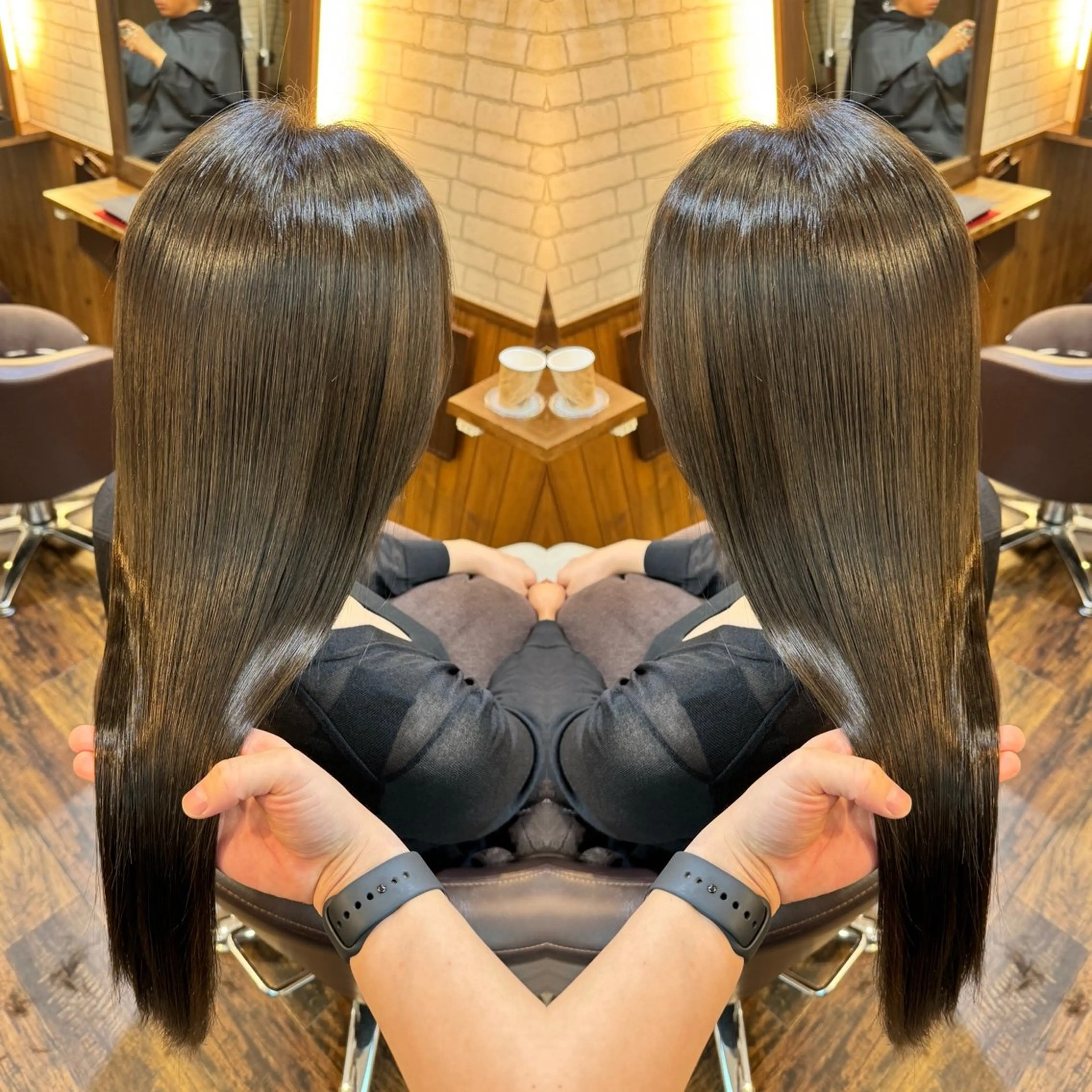 ロング カラー アクアカラー 髪質改善 トリートメント 🫧髪質改善×艶髪 🫧根本泰成🫧のヘアスタイル