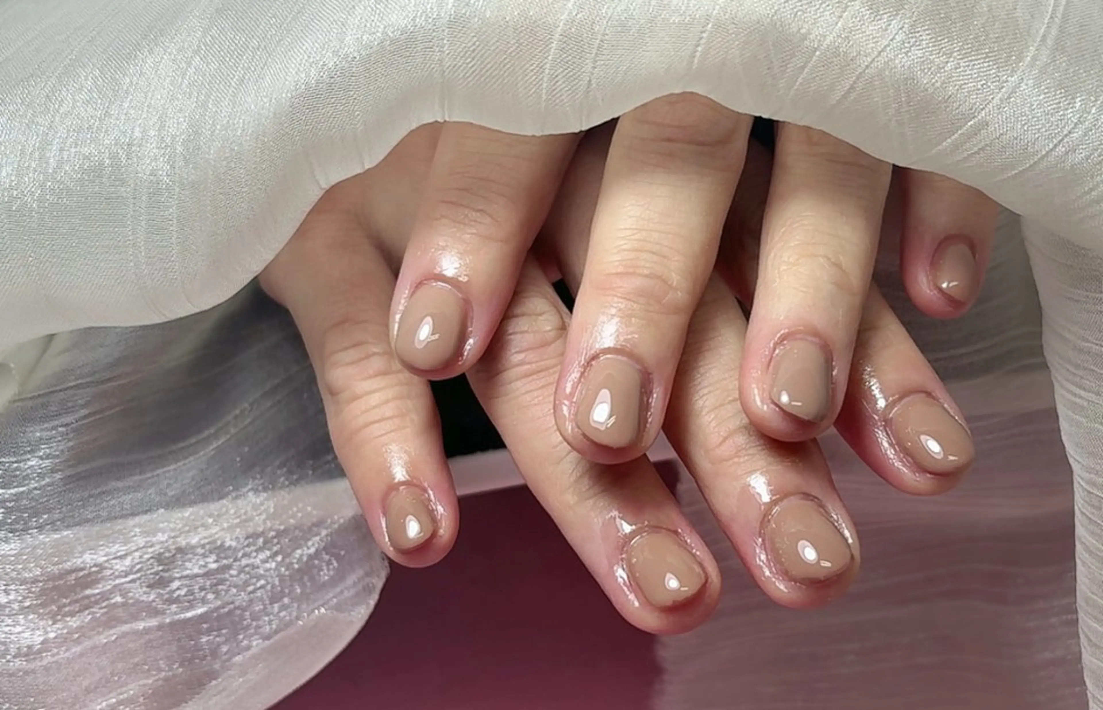 自爪ワンカラー　　オフアリと時間➕30分の写真