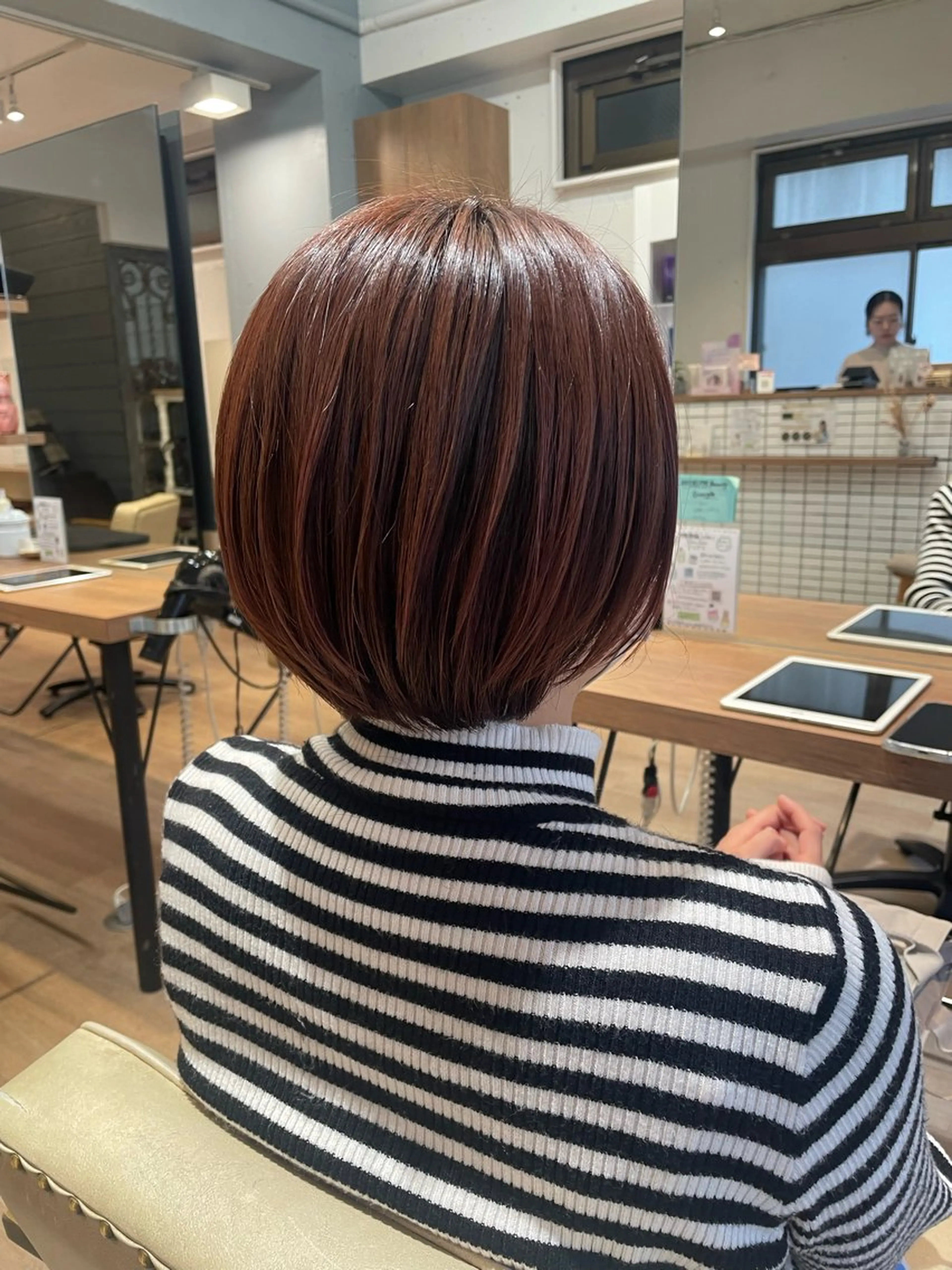 ショート カット ヘアカラー トリートメント ハイレート🤍🫧 池田のヘアスタイル