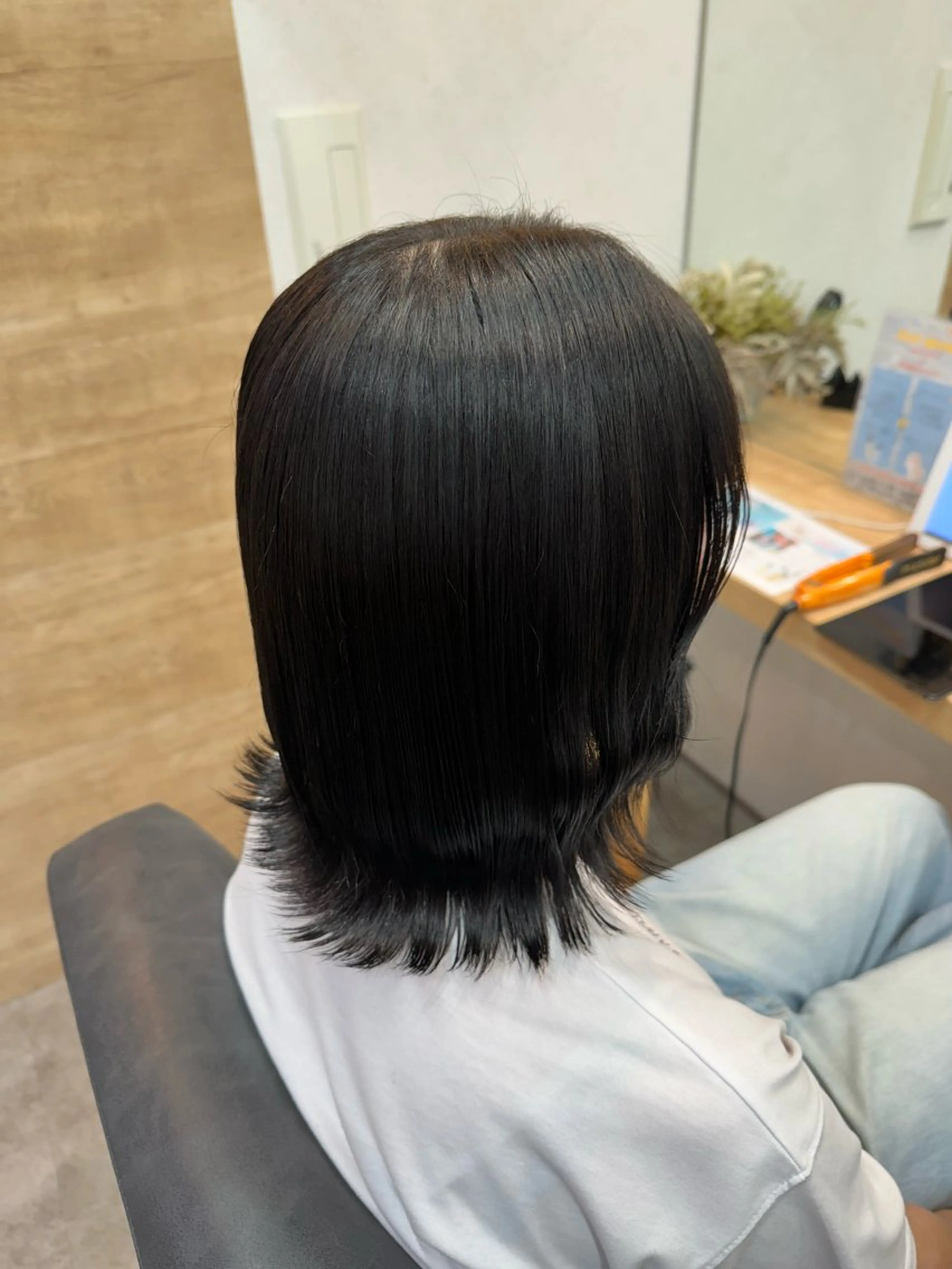 ミディアム カラー 縮毛矯正/エクステ ヘアアレンジ/ひふみのヘアスタイル