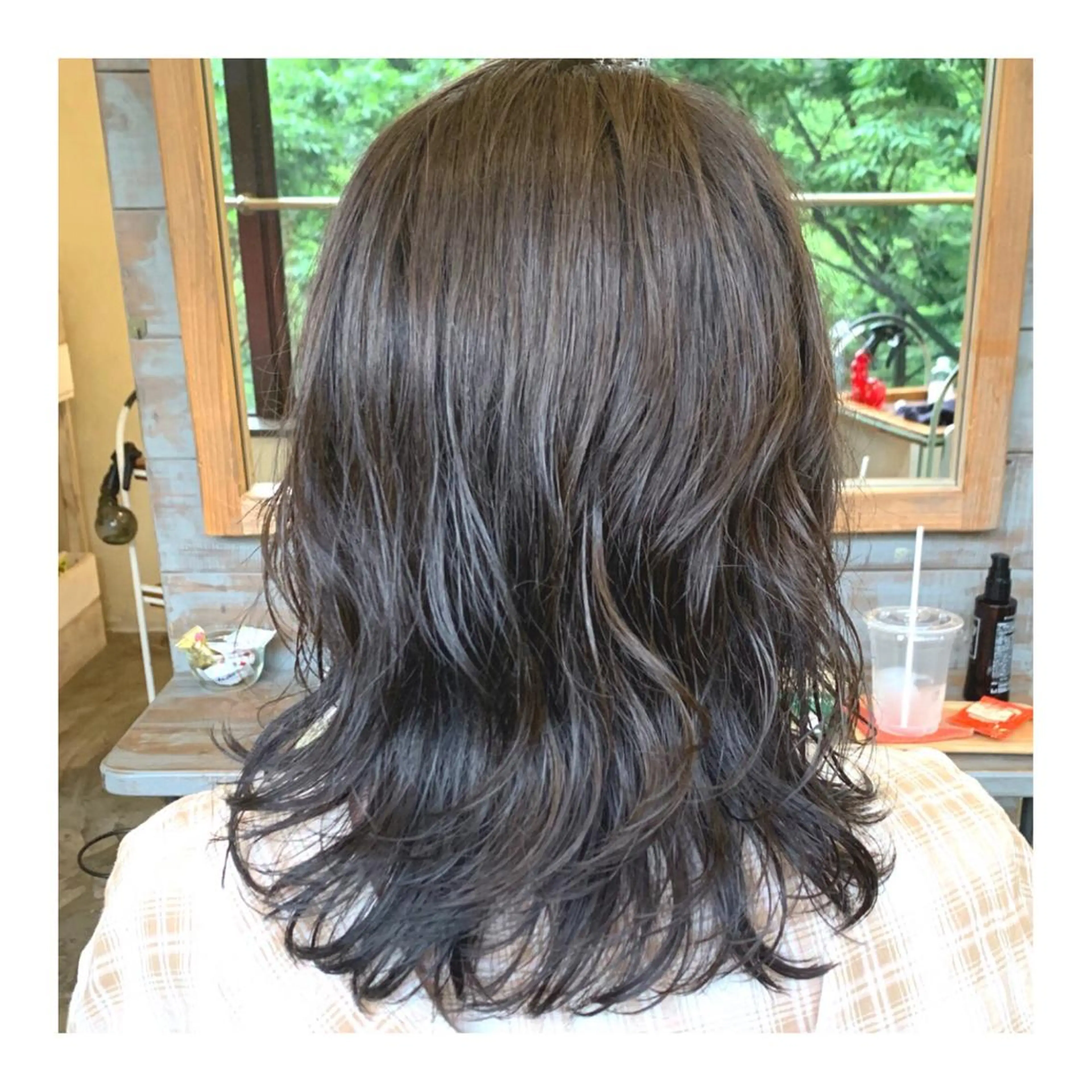 ミディアム カラー パーマ ヘアアレンジ merci.所属・🌻あいり merci.🌻のヘアスタイル