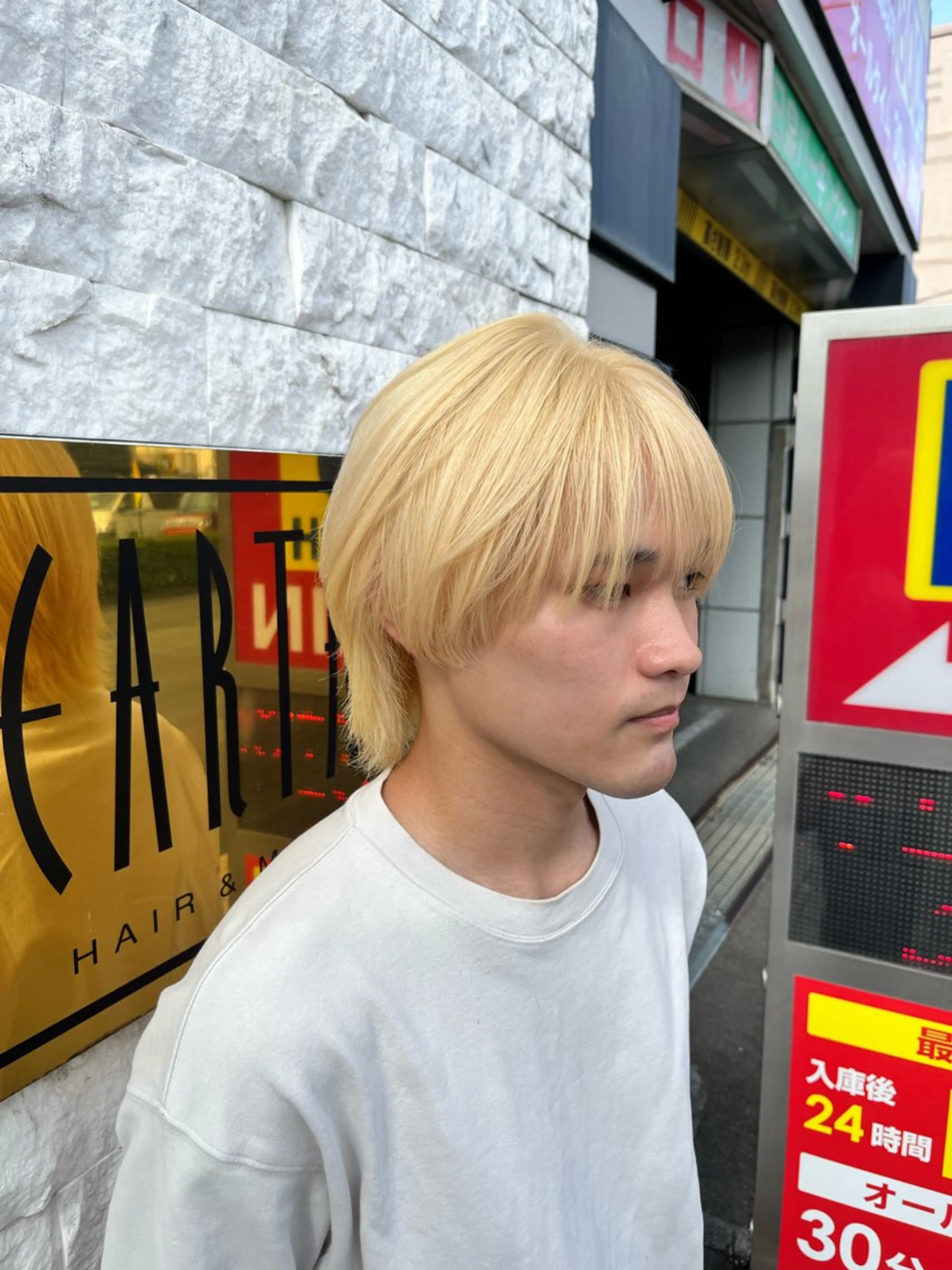 カラー ブリーチ/暖色カラー 宮城陽日のヘアスタイル