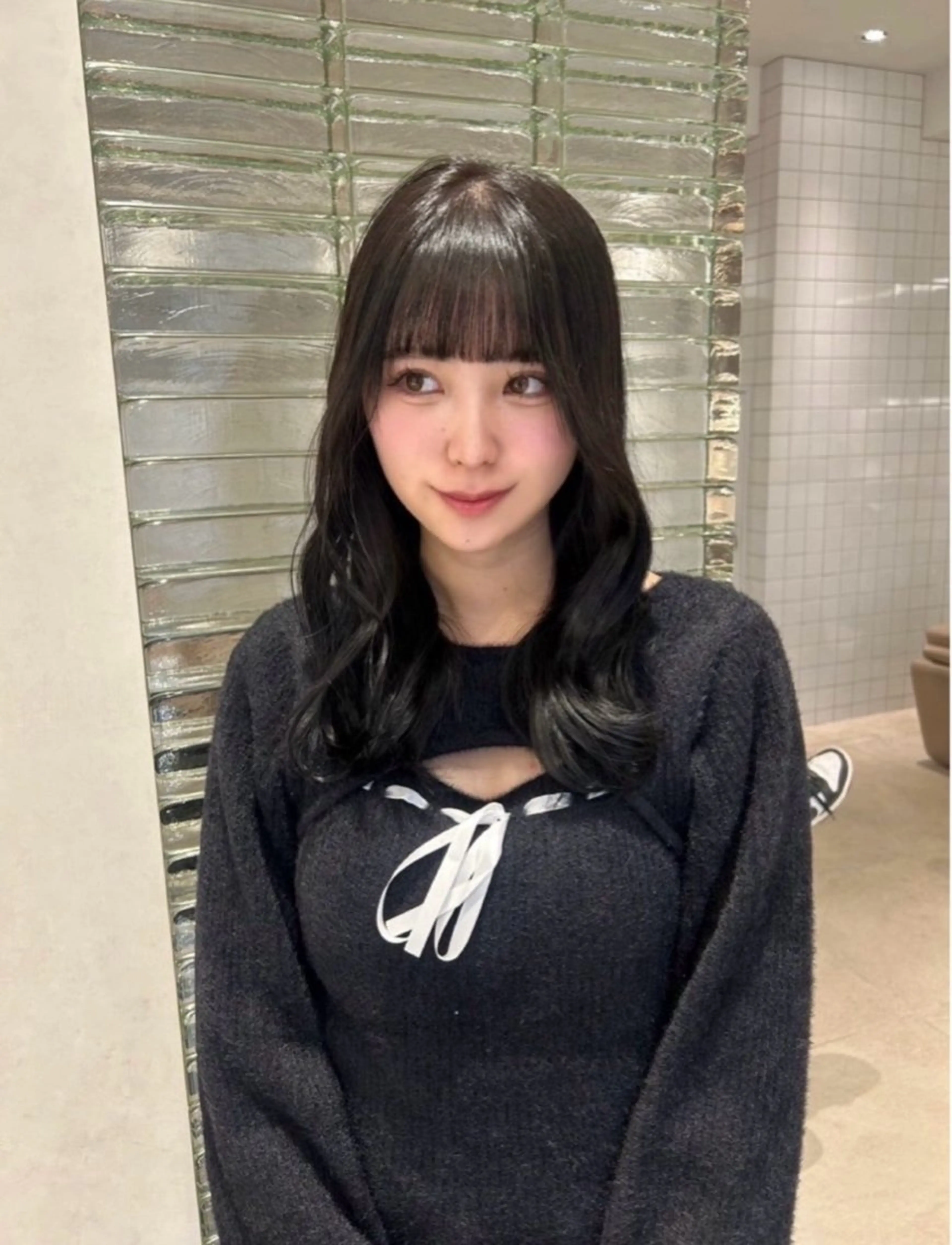 ロング カラー ヘアアレンジ メンズ ‎透明感×艶髪 ‎🫒maki🎀のヘアスタイル