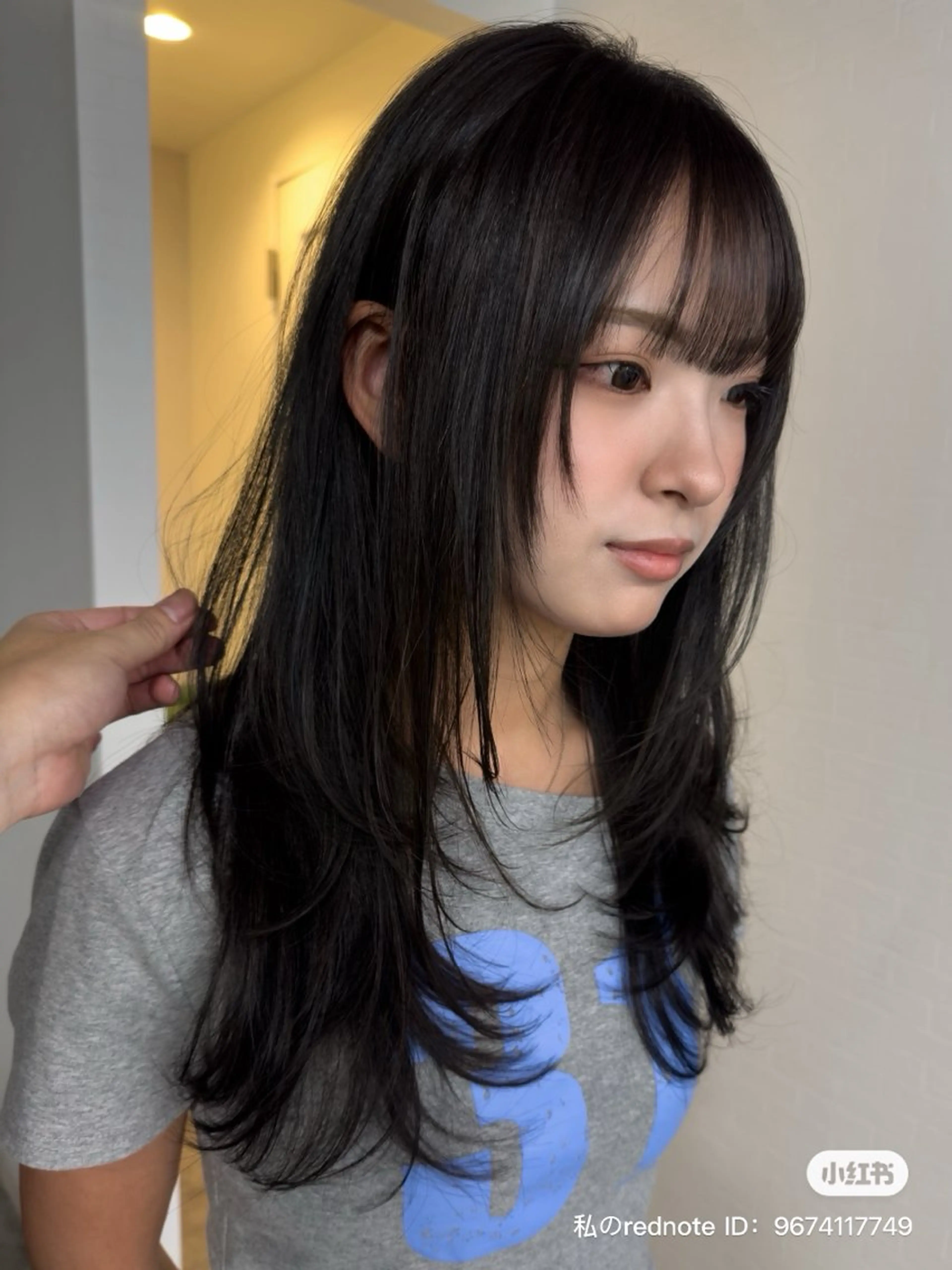 セミロング レイヤーカット ローレイヤー カット トリートメント 縮毛矯正 髪質改善寺坂雄飛💐のヘアスタイル