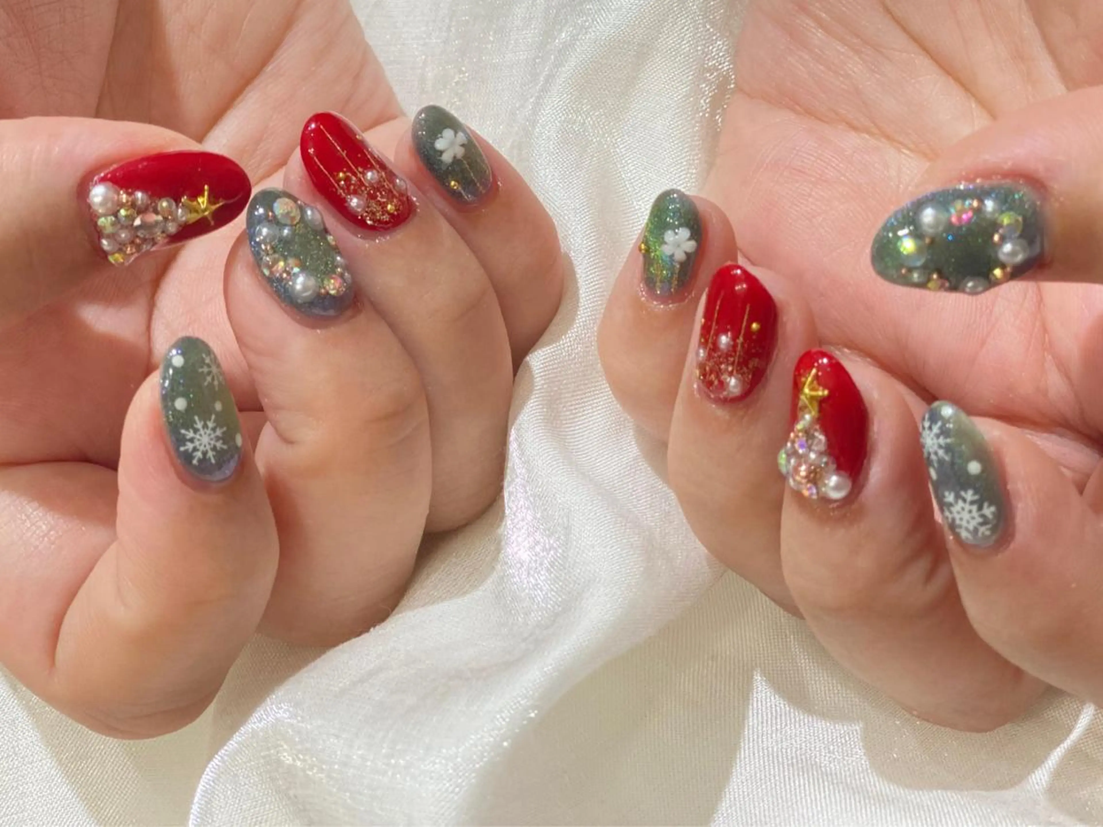 ネイル 冬ネイル クリスマス Umi nail& eyelashのネイルデザイン