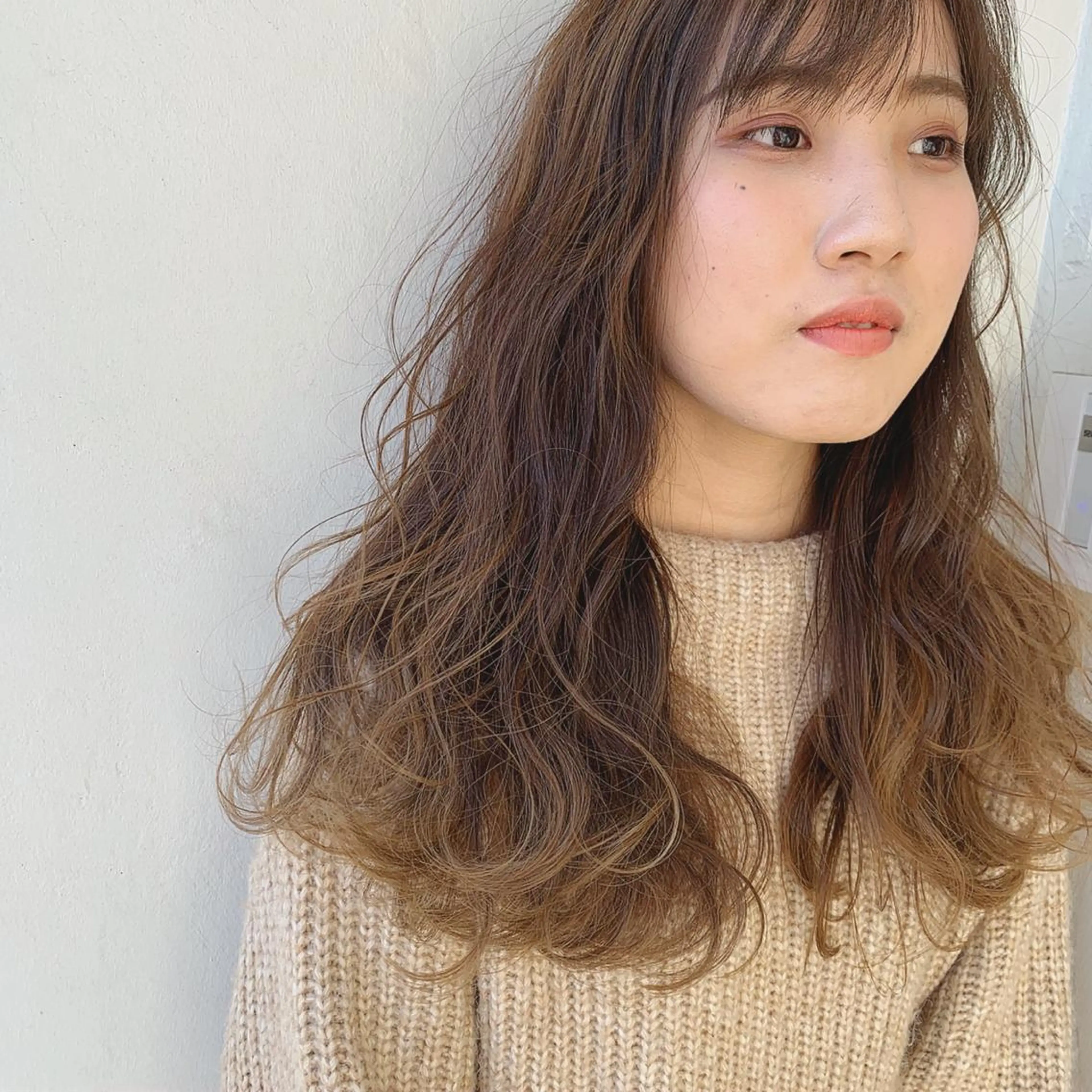ロング カット ヘアカラー トリートメント 森崎 士/似合わせカラーのヘアスタイル