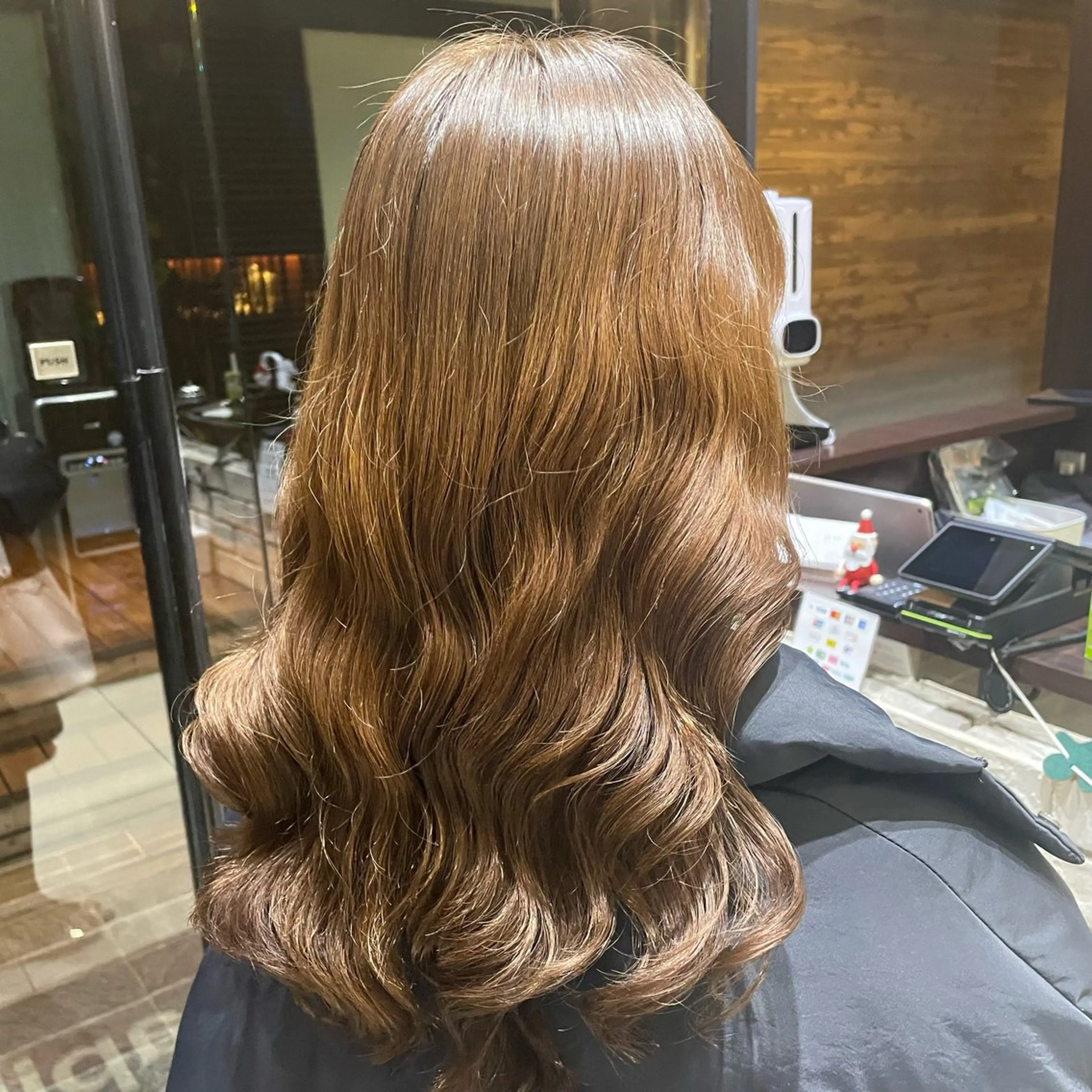 セミロング パーマ セミロングパーマ 韓国風ヘア デジタルパーマ パーマ 韓国風パーマ🌿コテ 巻き風パーマ/るいのヘアスタイル