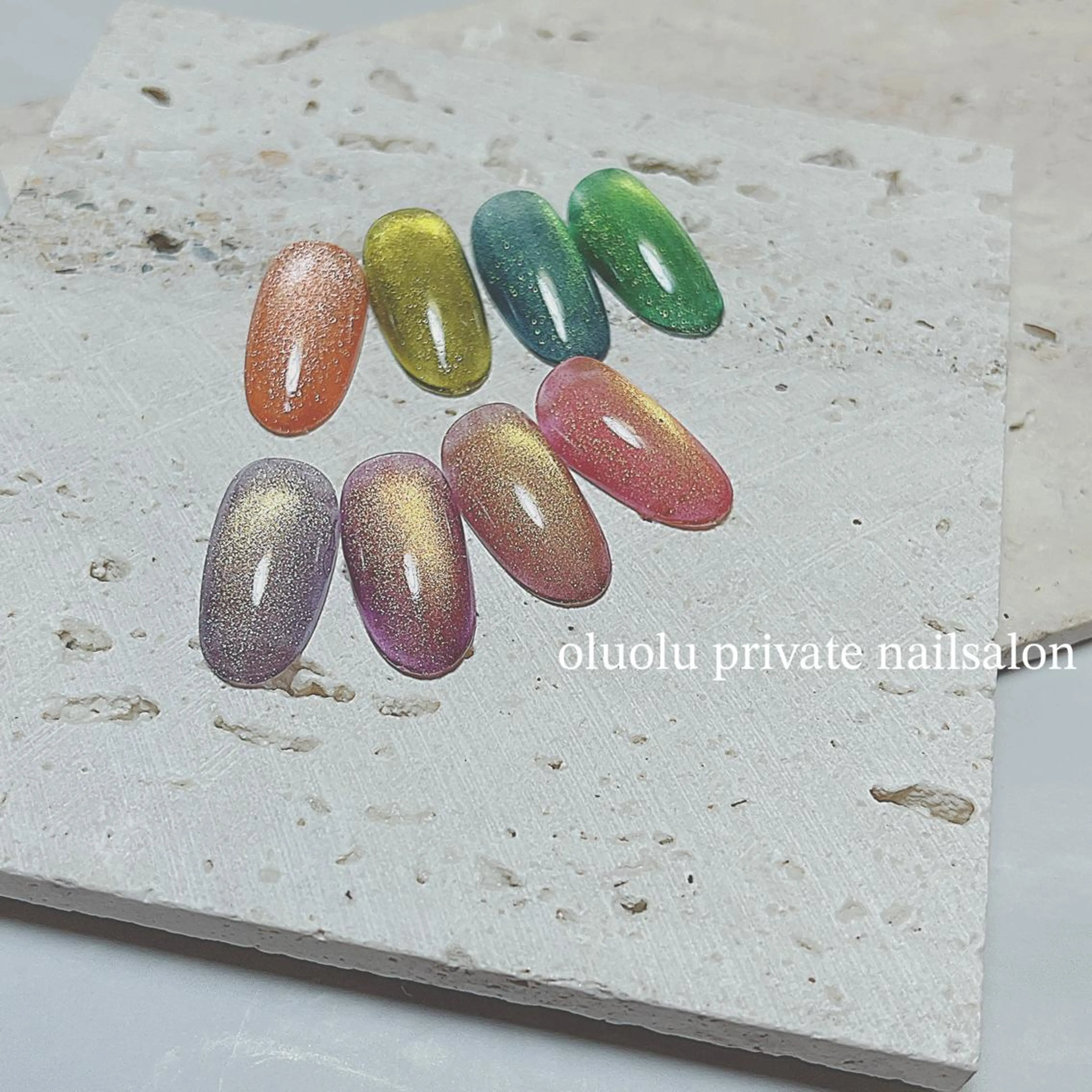 ネイル アートネイル フットネイル ジェルネイル マグネットネイル ビー玉ネイル 大村 紬華のネイルデザイン