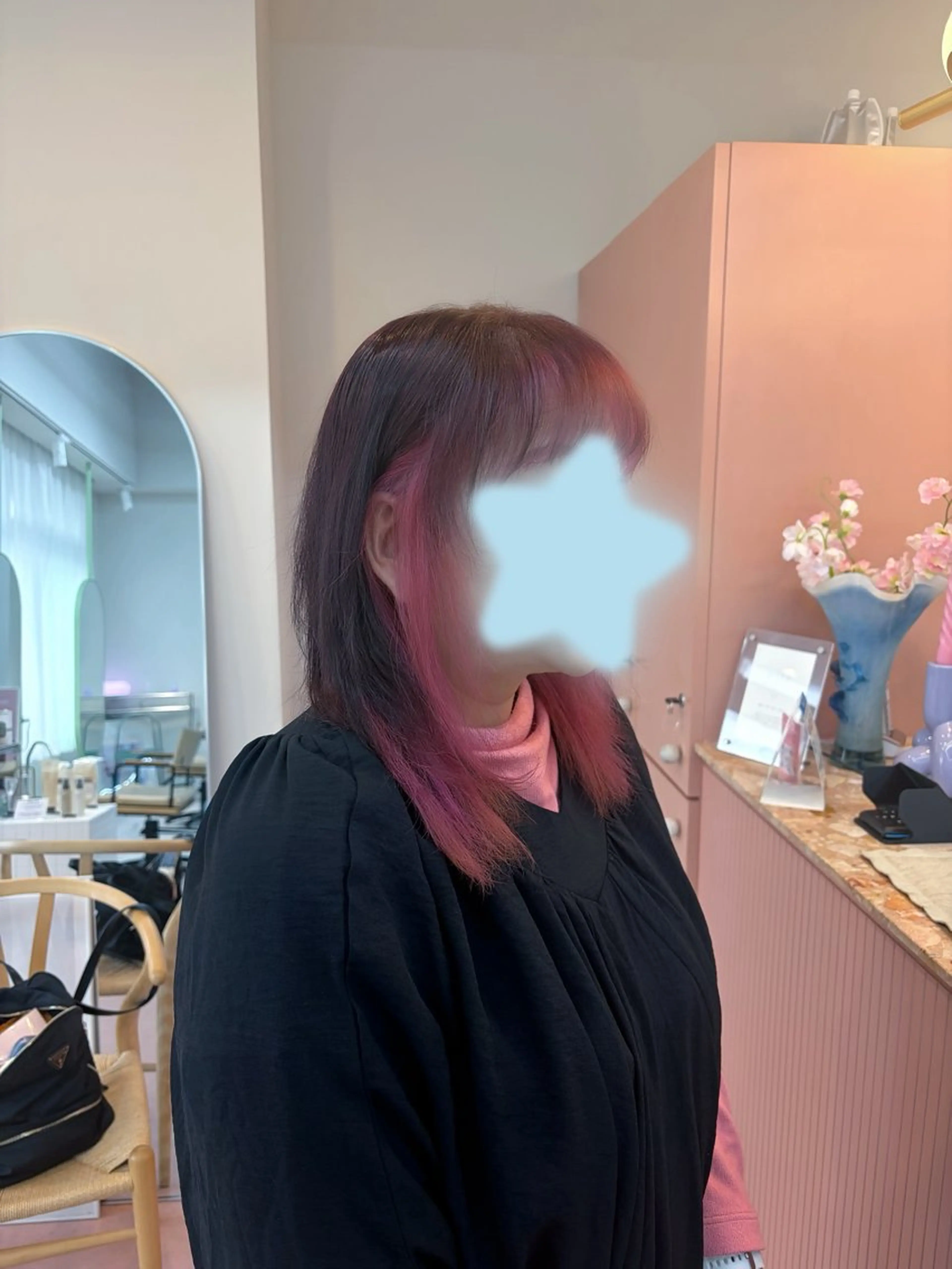 セミロング ヘアカラー mite hikariのヘアスタイル