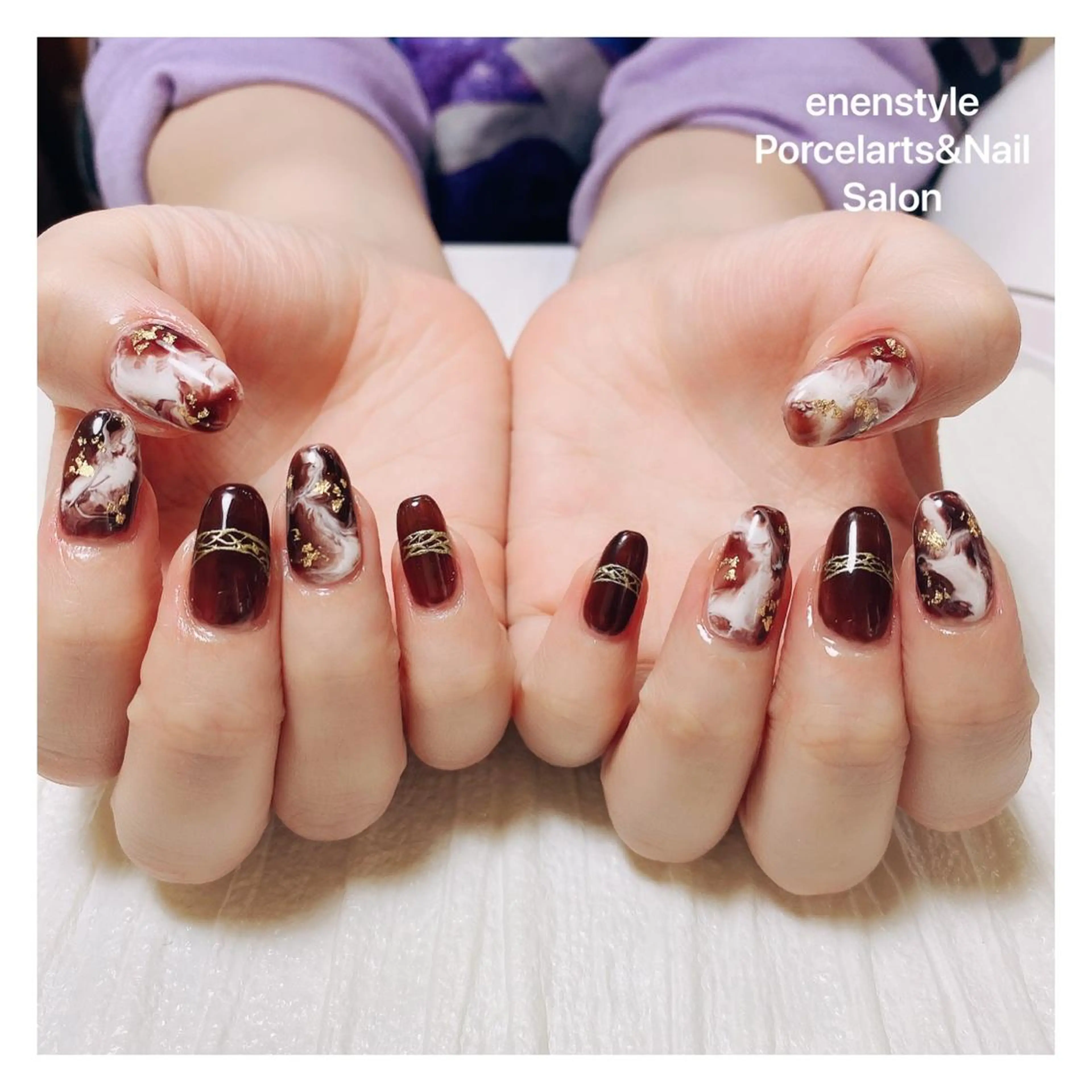 ミディアム ネイル 👑enen style👑のネイルデザイン