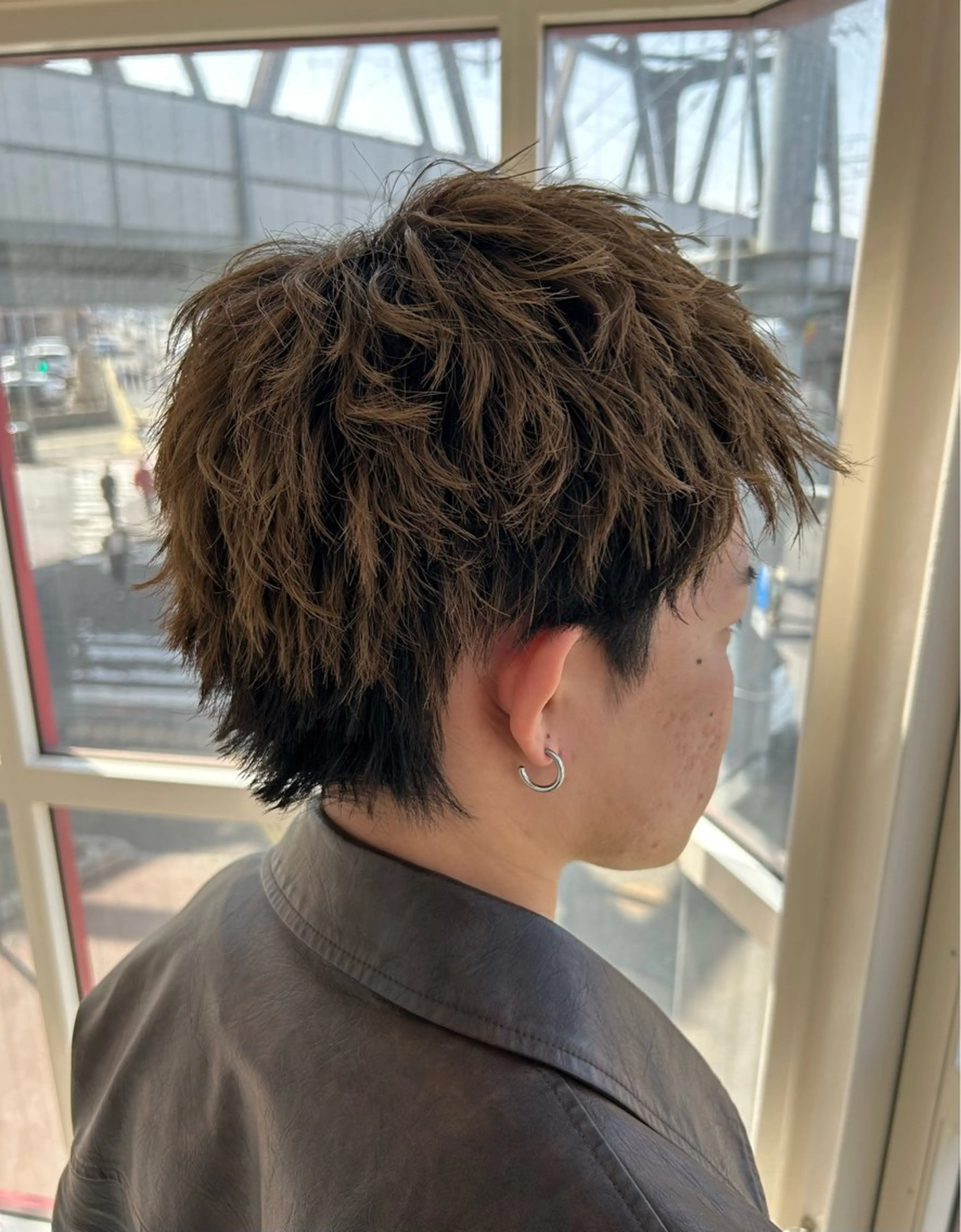 カラー メンズ スパイキーショート カット メンズパーマ/メンズ カット/たばたよしきのヘアスタイル