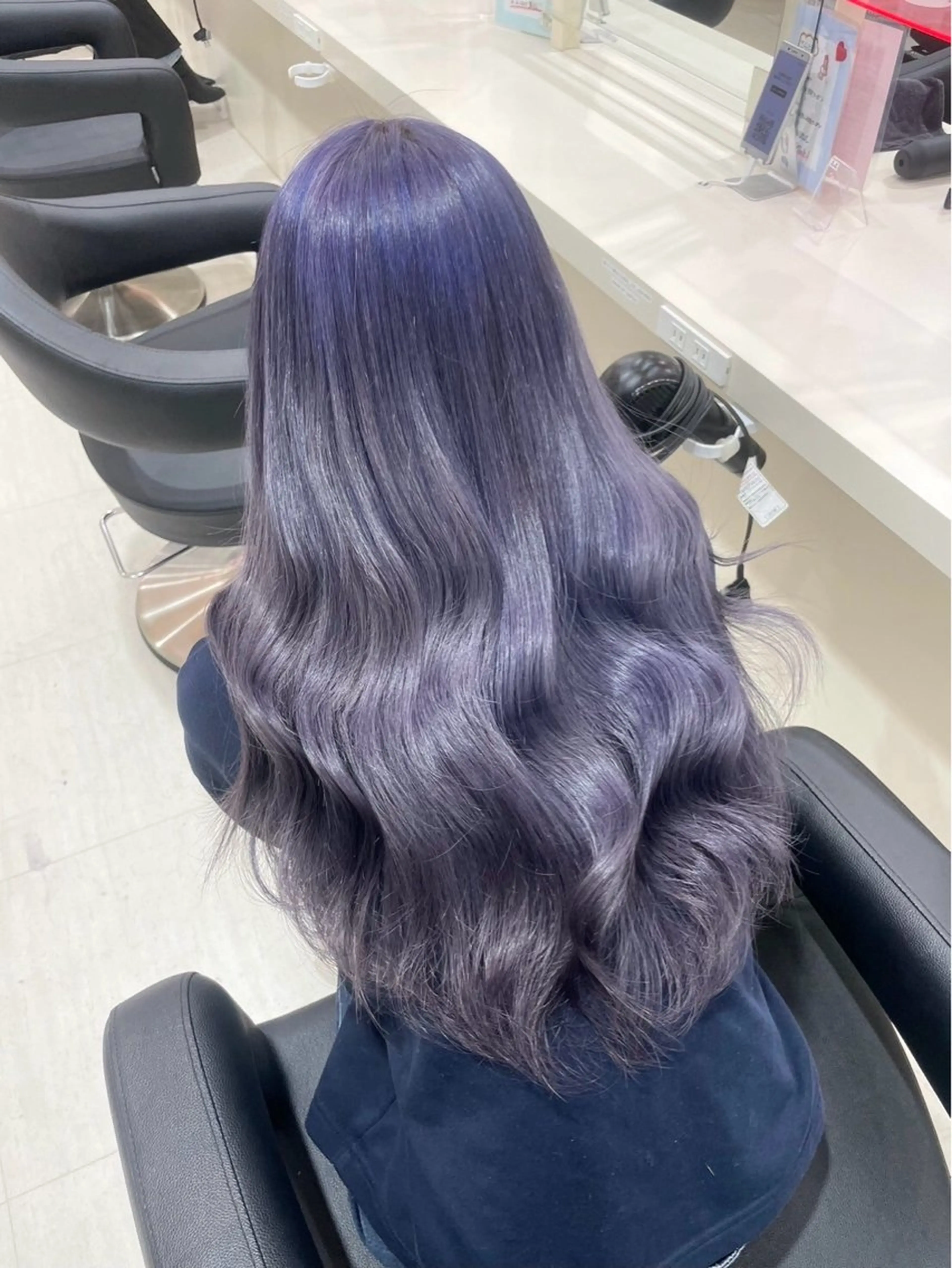 ロング カラー ヘアアレンジ ヘアカラー トリートメント ヘッドスパ ヘアセット 🤍淡色ピンク&ラベ ンダーYUKI🤍のヘアスタイル