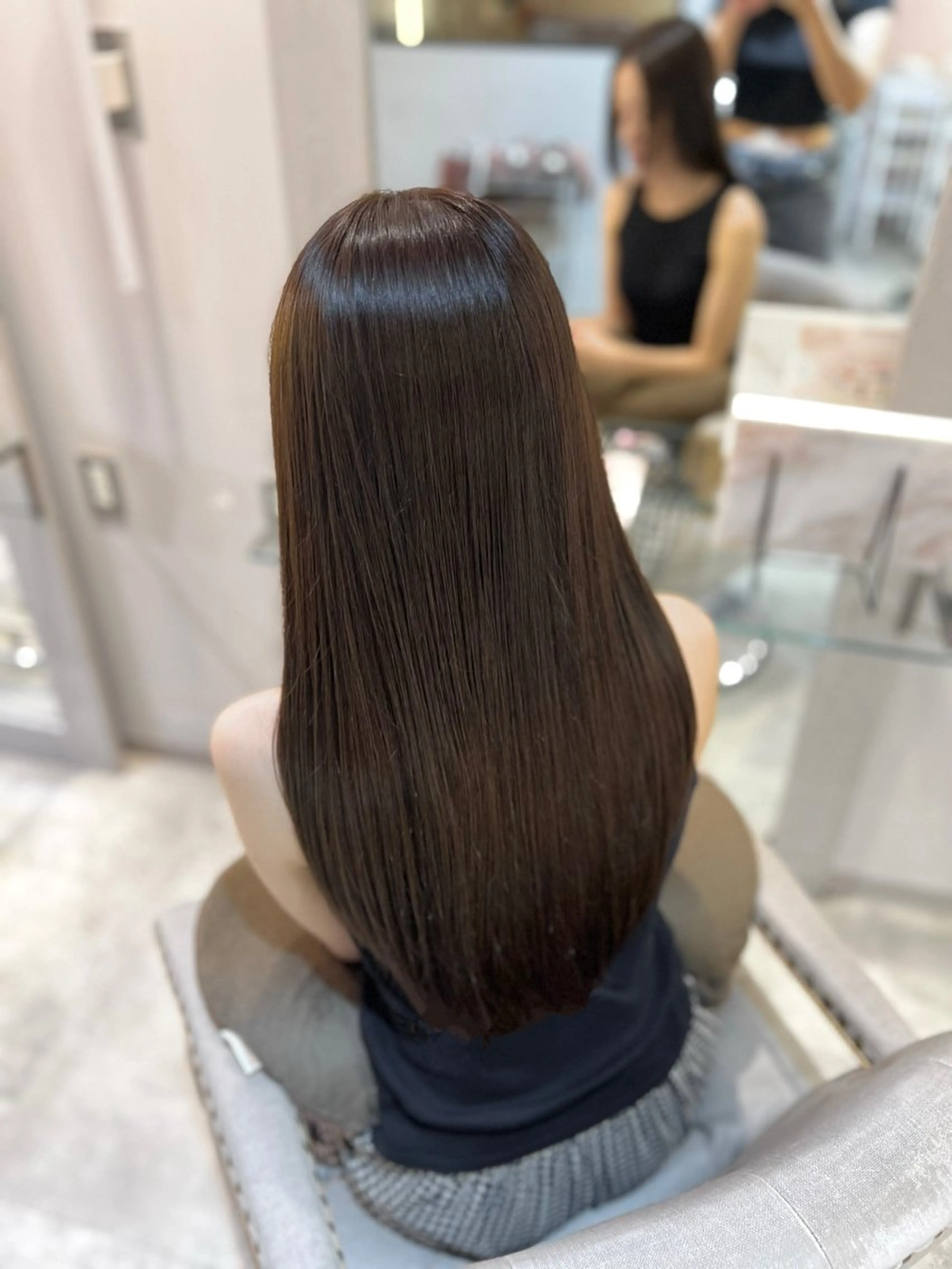 ロング ヘアカラー 🤍艶髪韓国ヘア🤍 Rikoのヘアスタイル