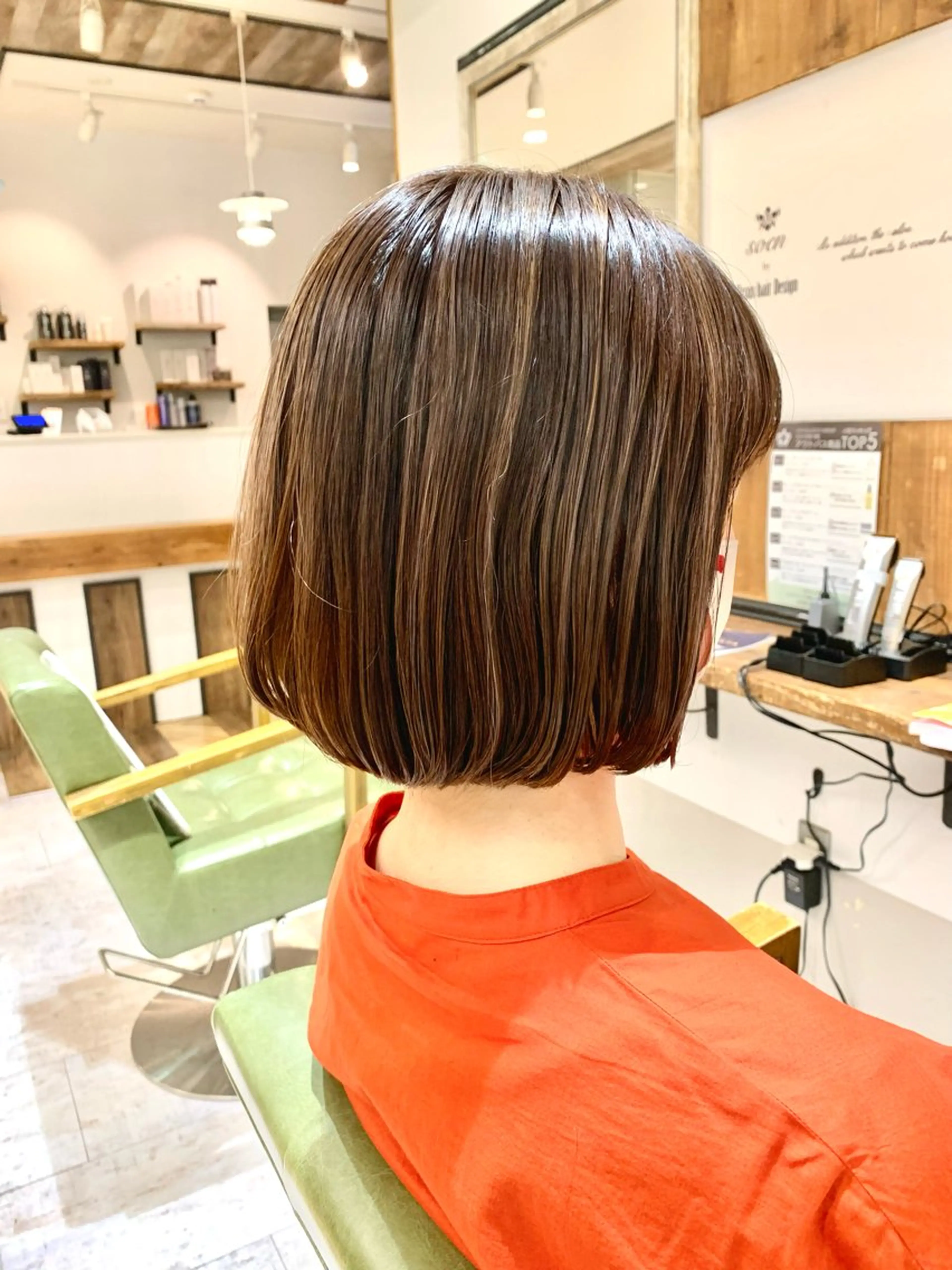 ショート カラー rinrin 天文館のヘアスタイル