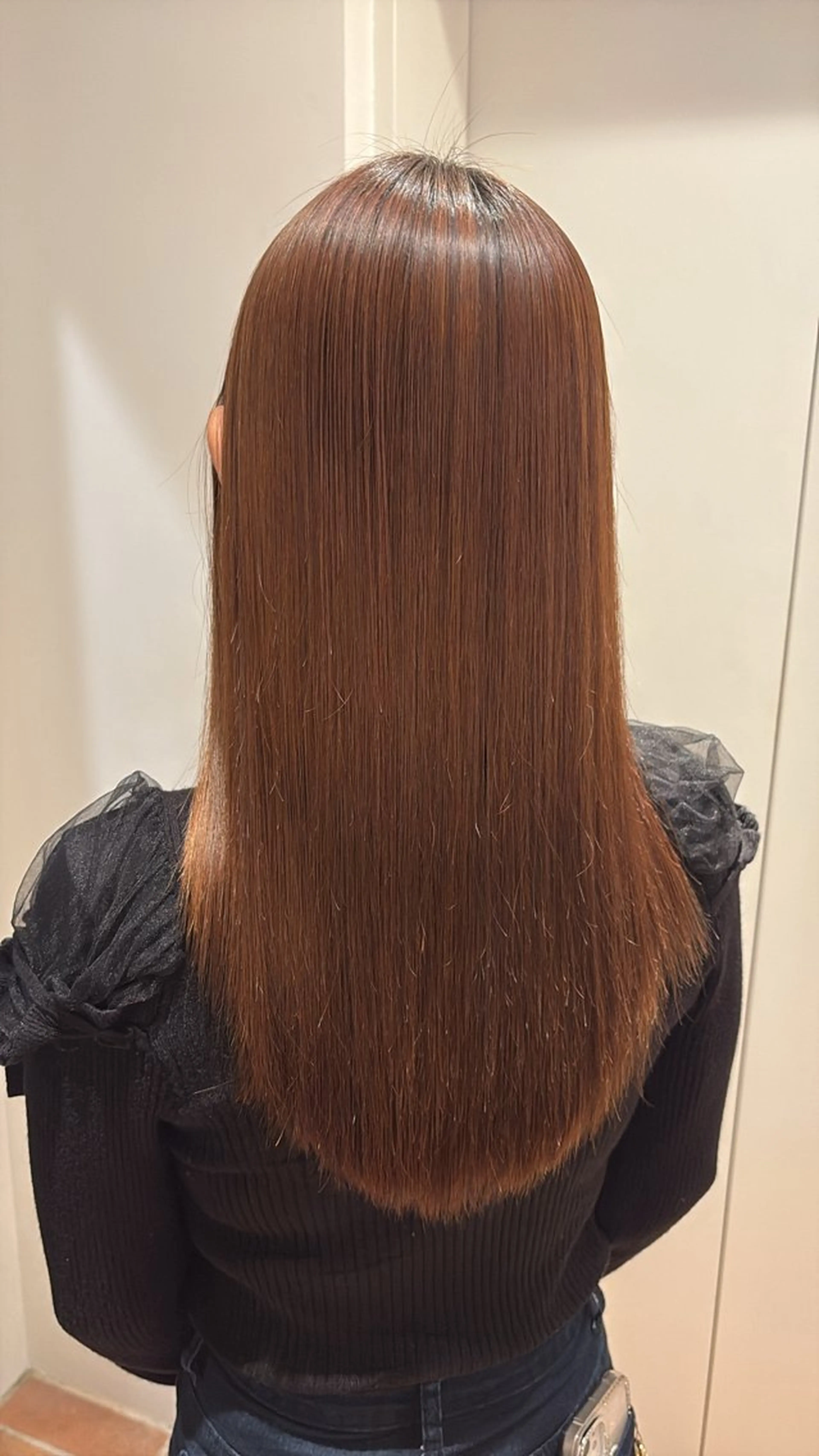 パーマ 縮毛矯正 パーマ トリートメント 桃崎 晏地のヘアスタイル