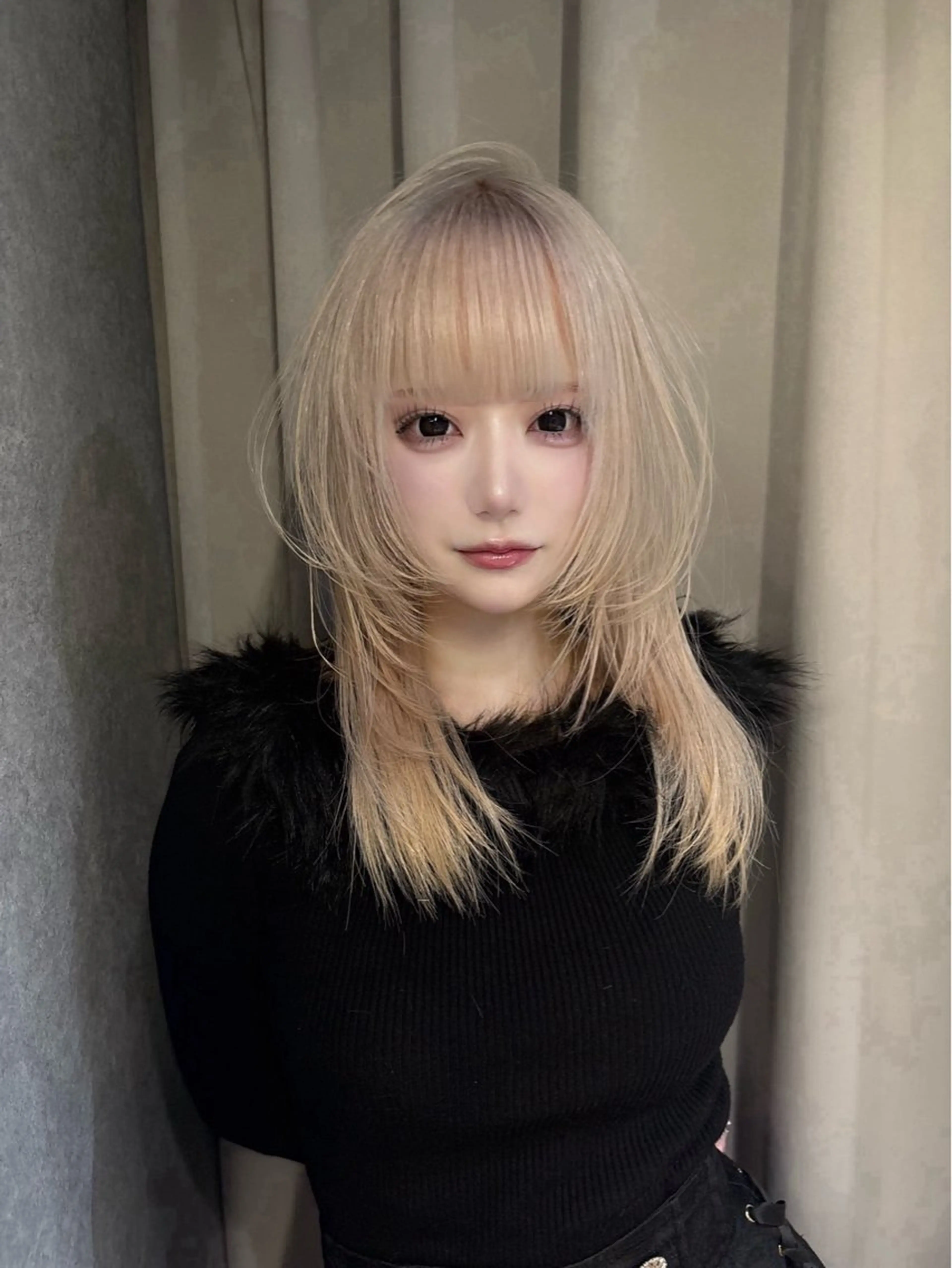 ✞ケアブリーチ2回+ケアカラーの写真