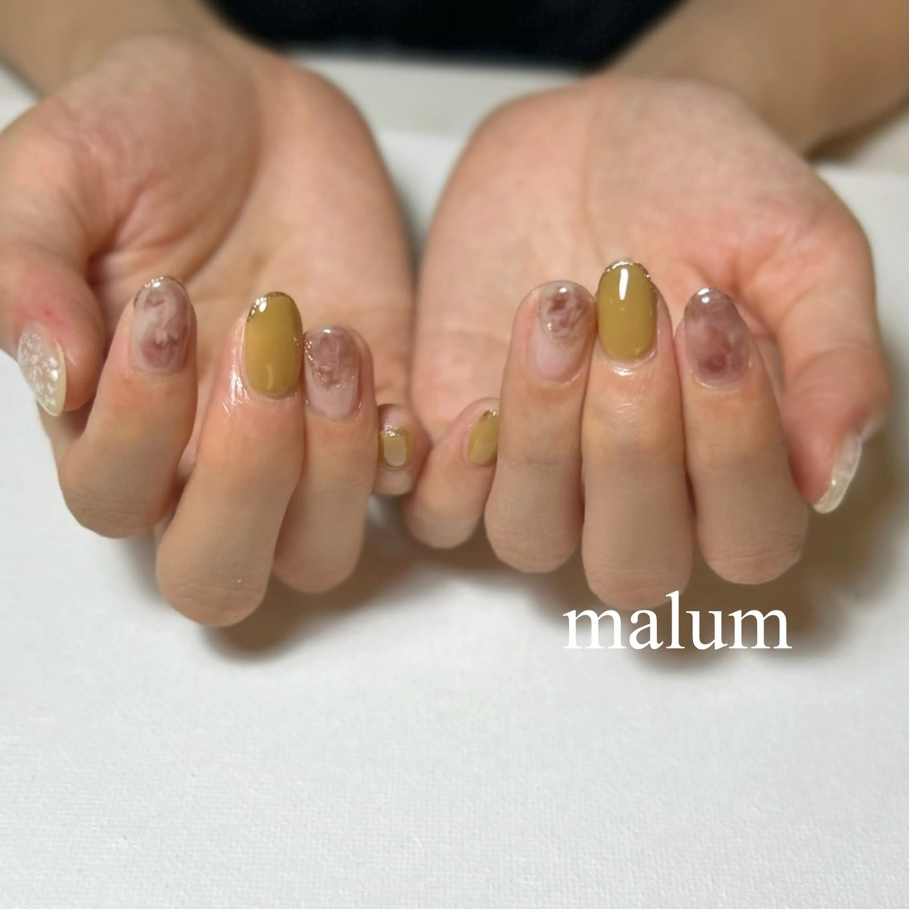 ネイル ハンドネイル malum nailのネイルデザイン