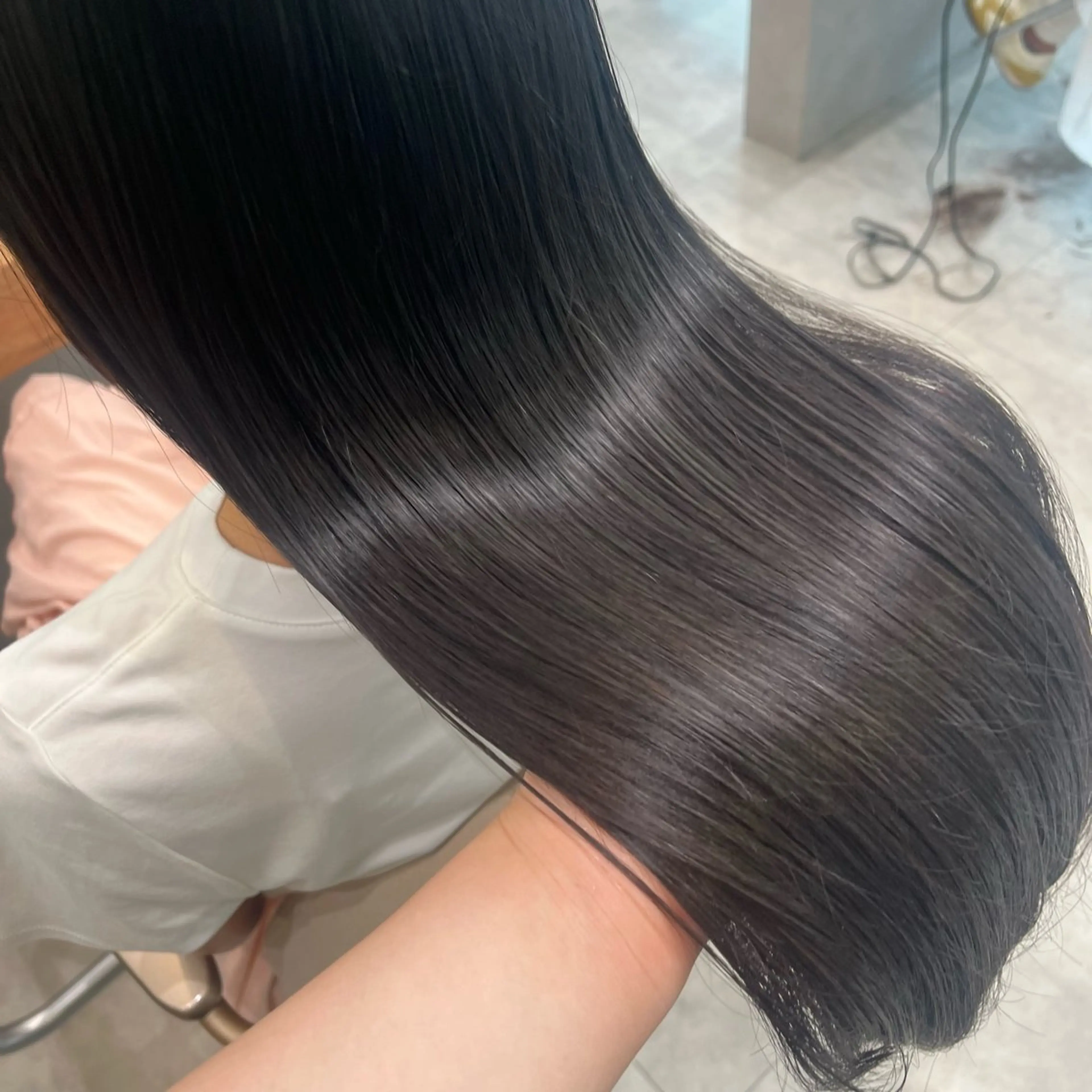 セミロング 髪質改善 トリートメント トリートメント ヘッドスパ 永井 龍空のヘアスタイル