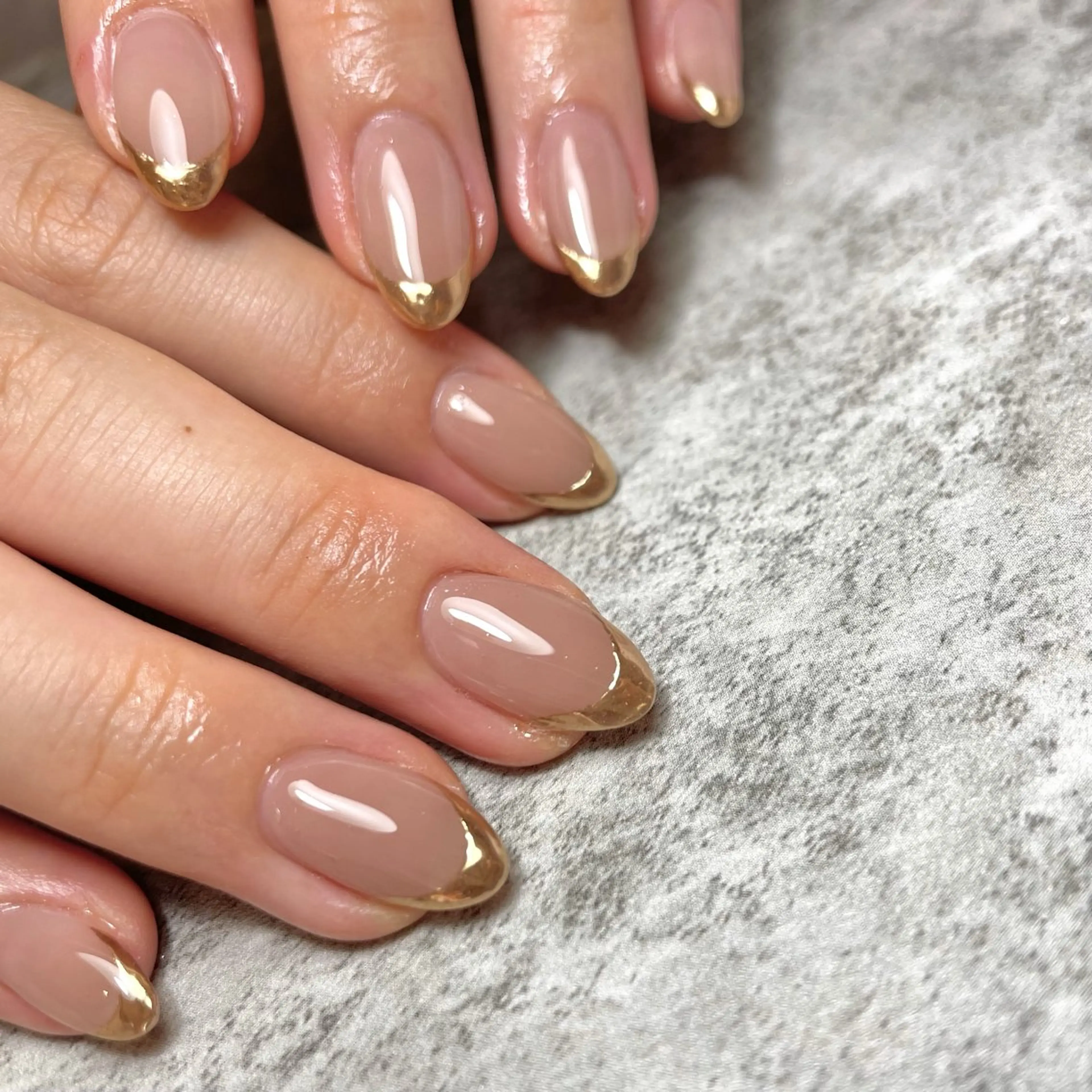 ネイル フレンチネイル ミラーネイル Mii nailのネイルデザイン