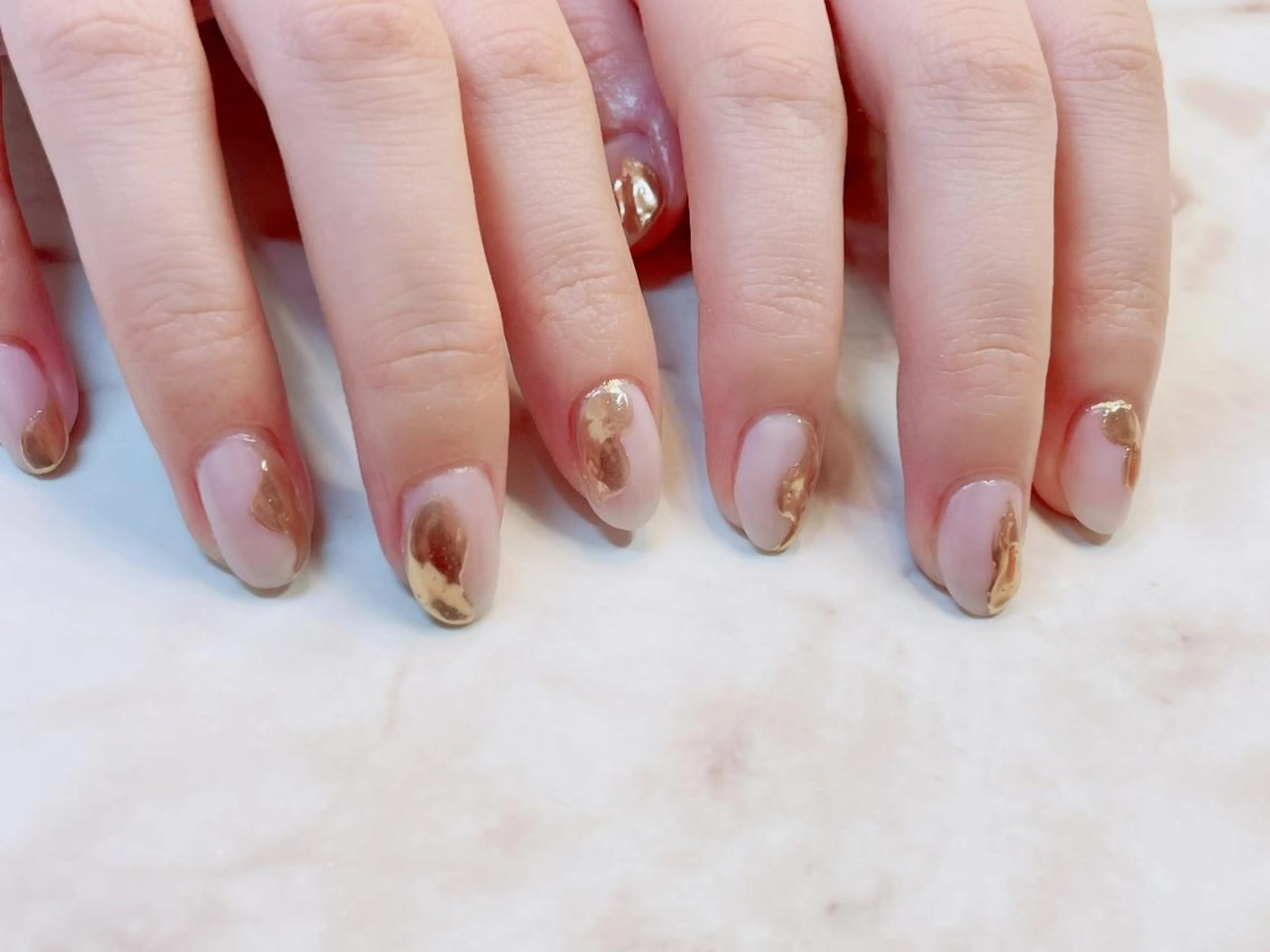 ネイル アートネイル ジェルネイル ニュアンスネイル パラジェル Nailist Honamiのネイルデザイン