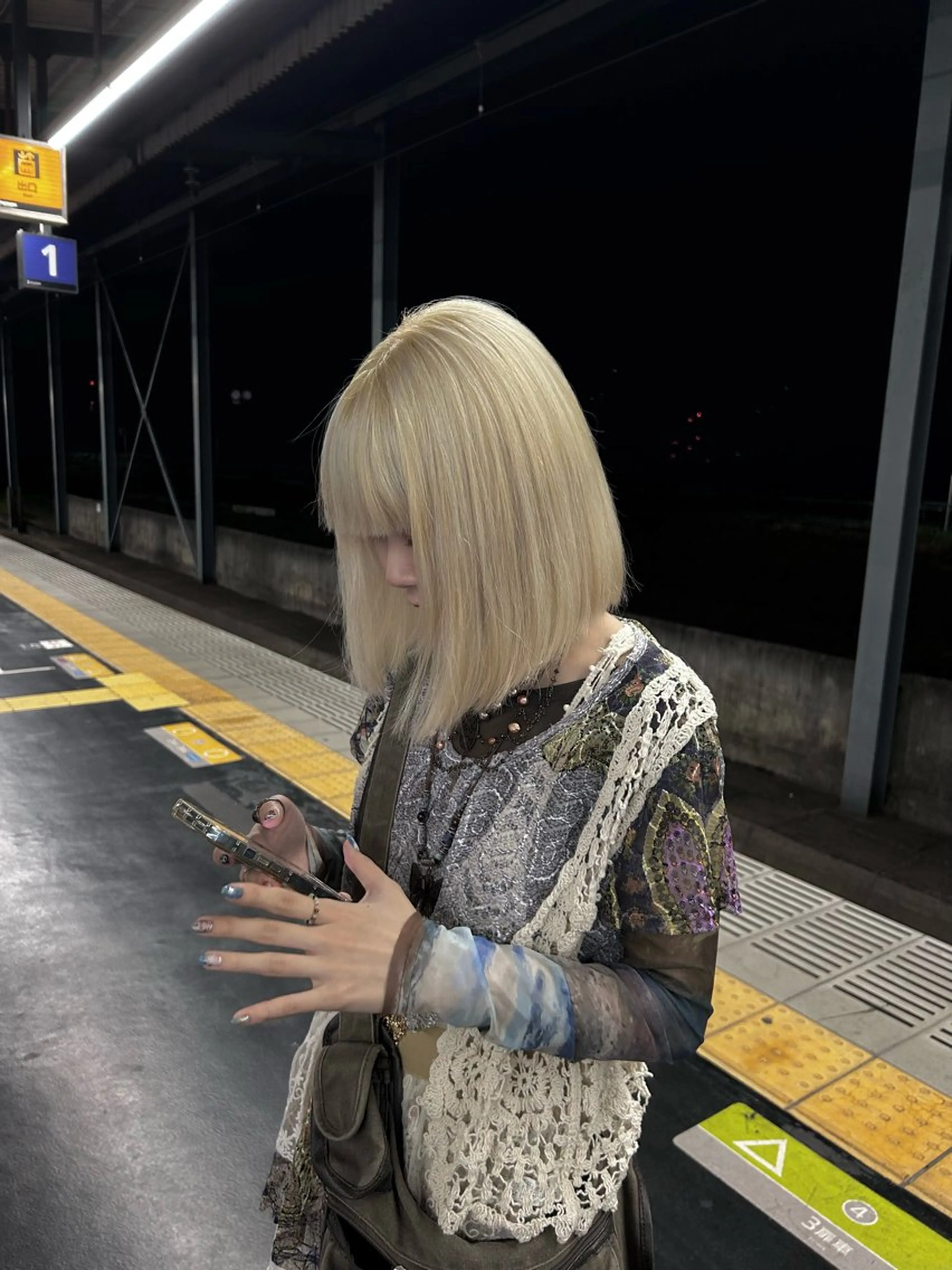 カラー ヘアカラー 若林 玲奈のヘアスタイル