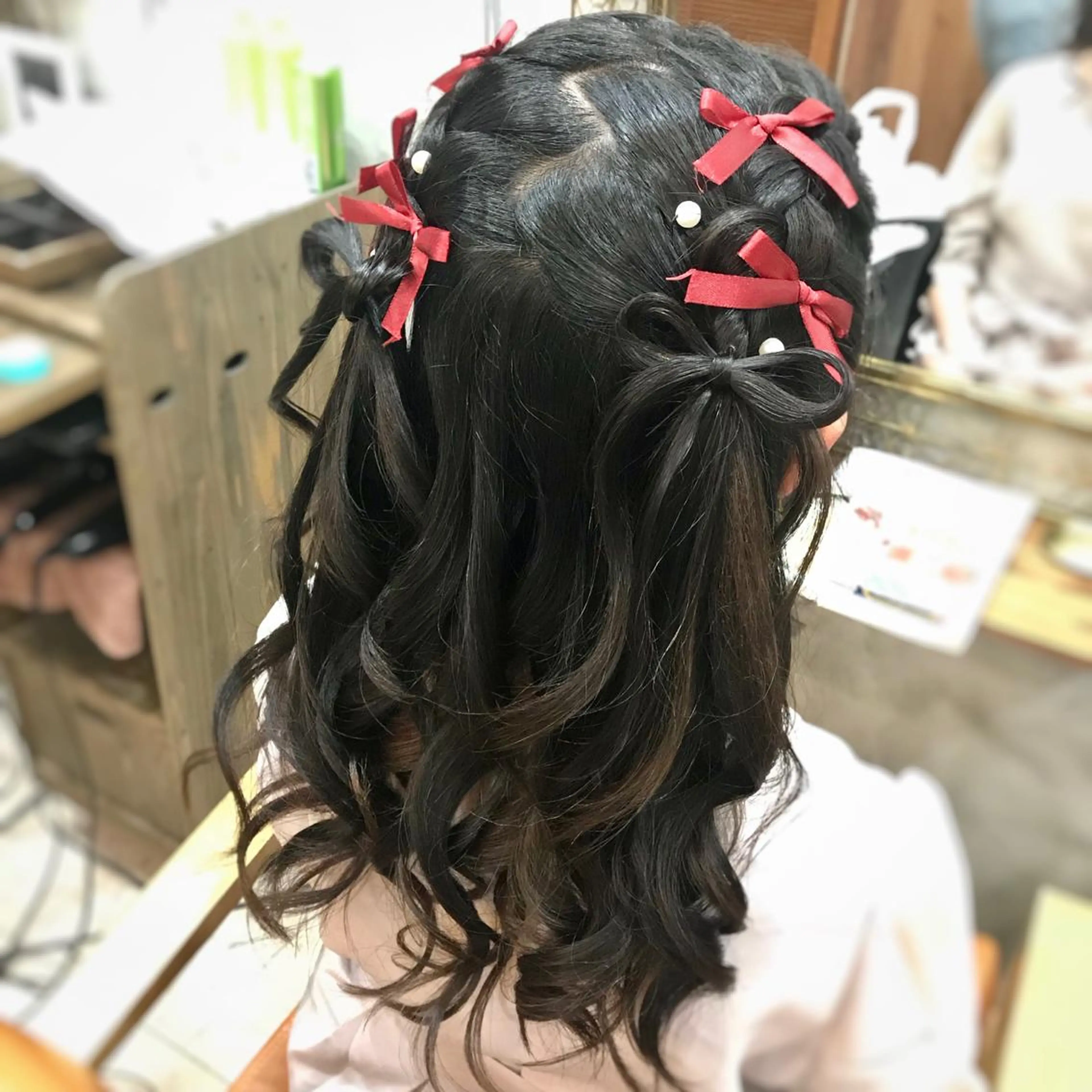 ロング まつパ・ヘアセット ♡Chinami♡のマツエク・マツパデザイン