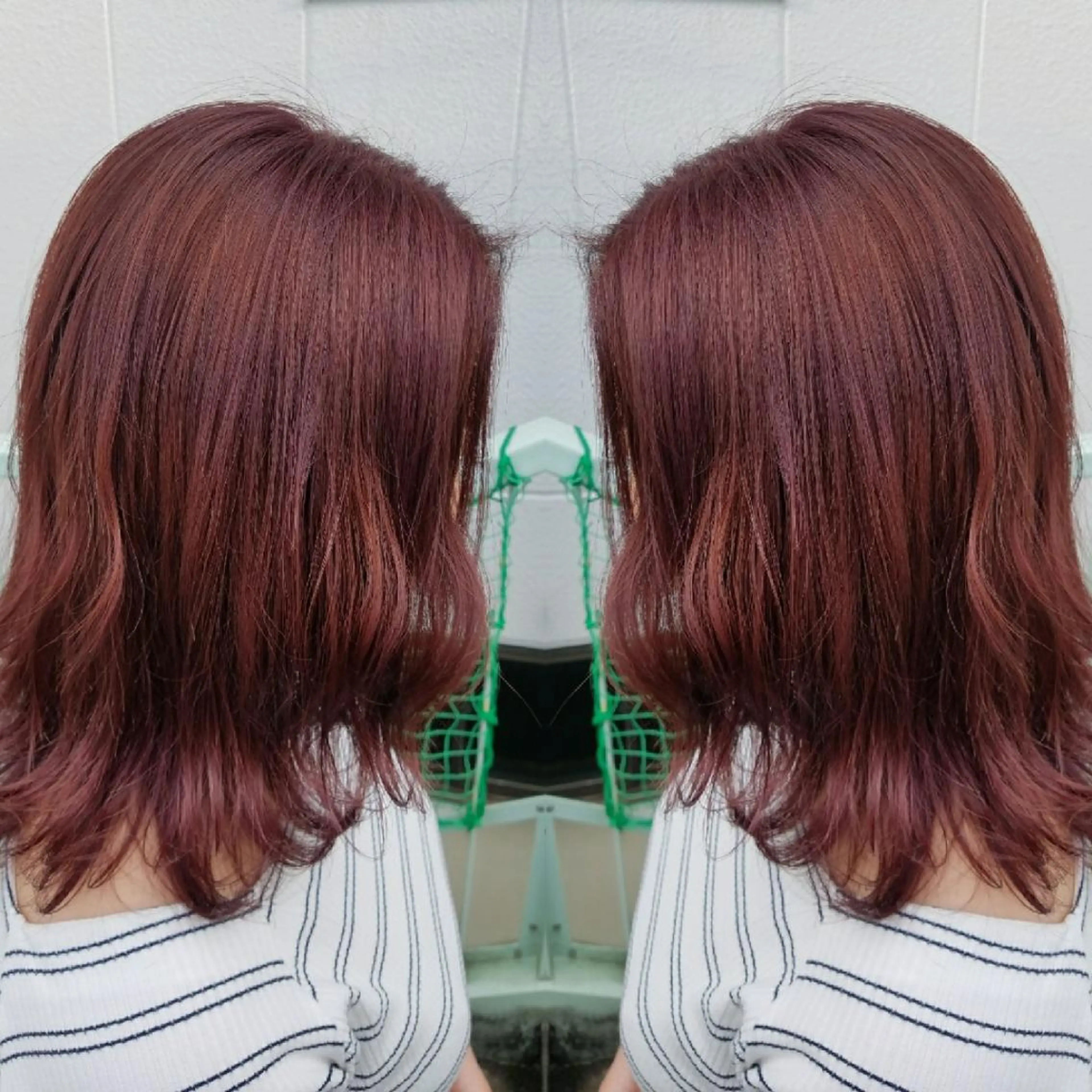 ミディアム カット トリートメント 今中 小百合のヘアスタイル