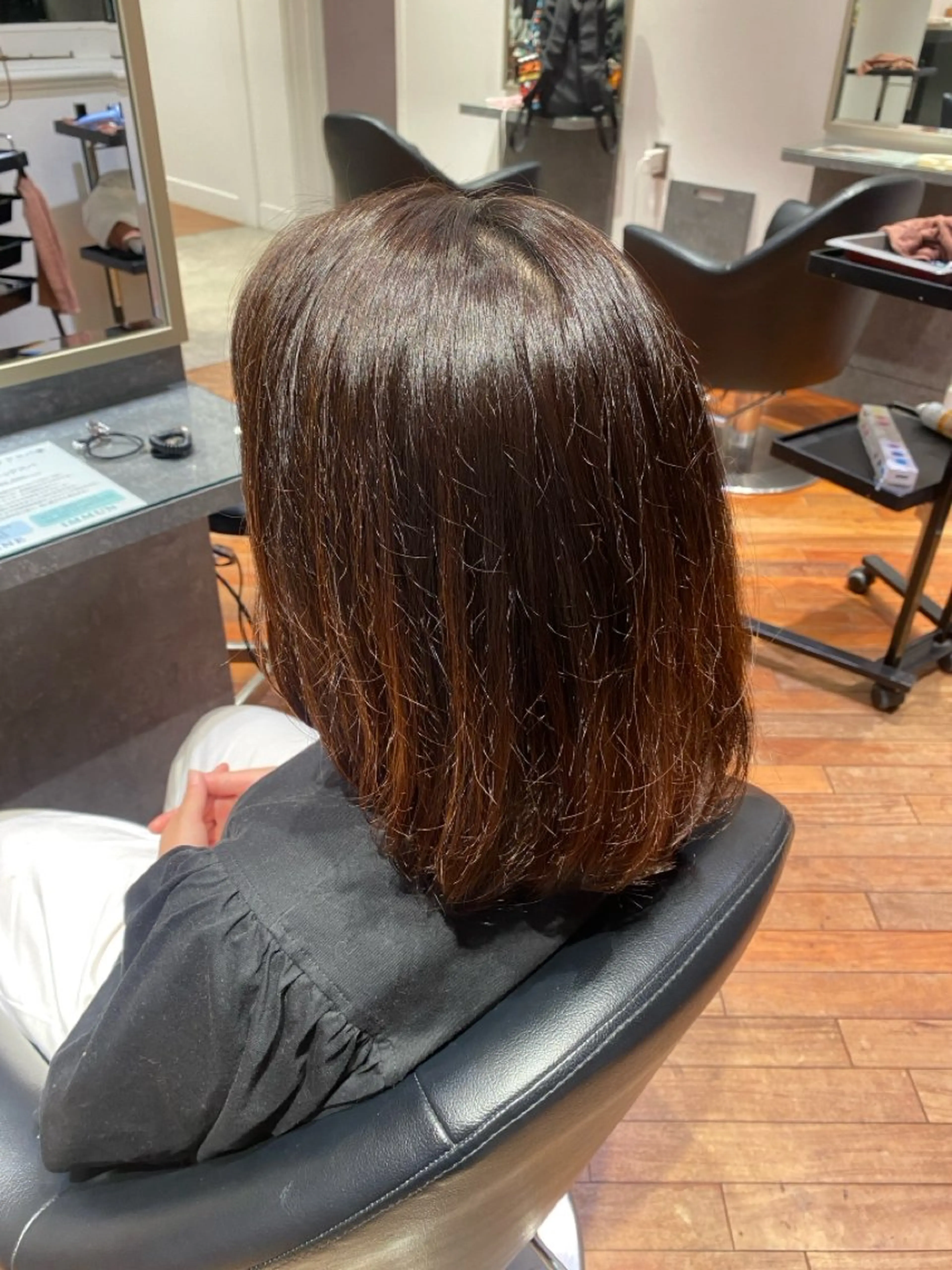 ミディアム ミディアムパーマ パーマ 🫧Miyu /ボブカット🫧のヘアスタイル