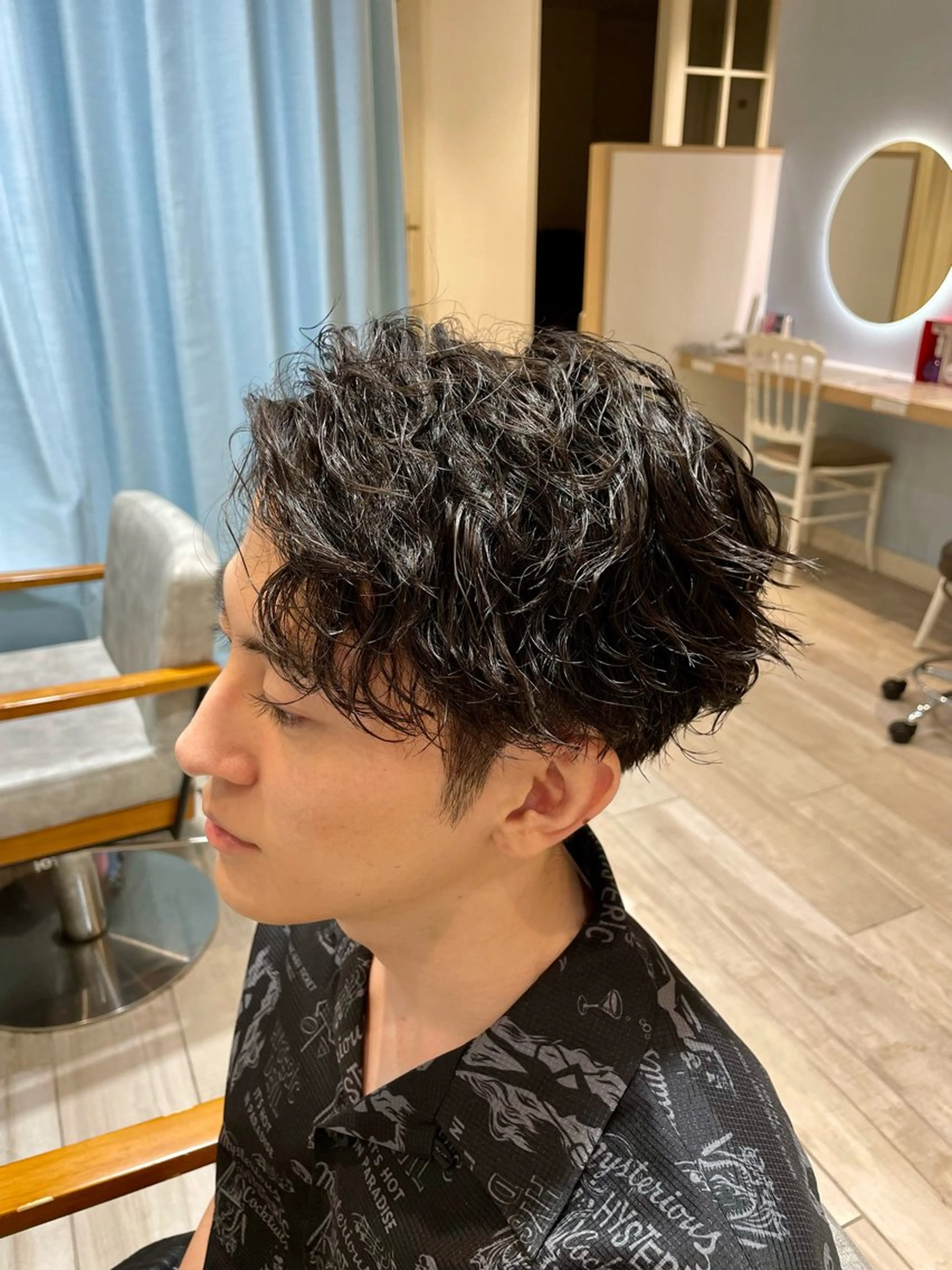 パーマ メンズ メンズパーマ ウルフカット/ハイト ーン🎀mizukiのヘアスタイル