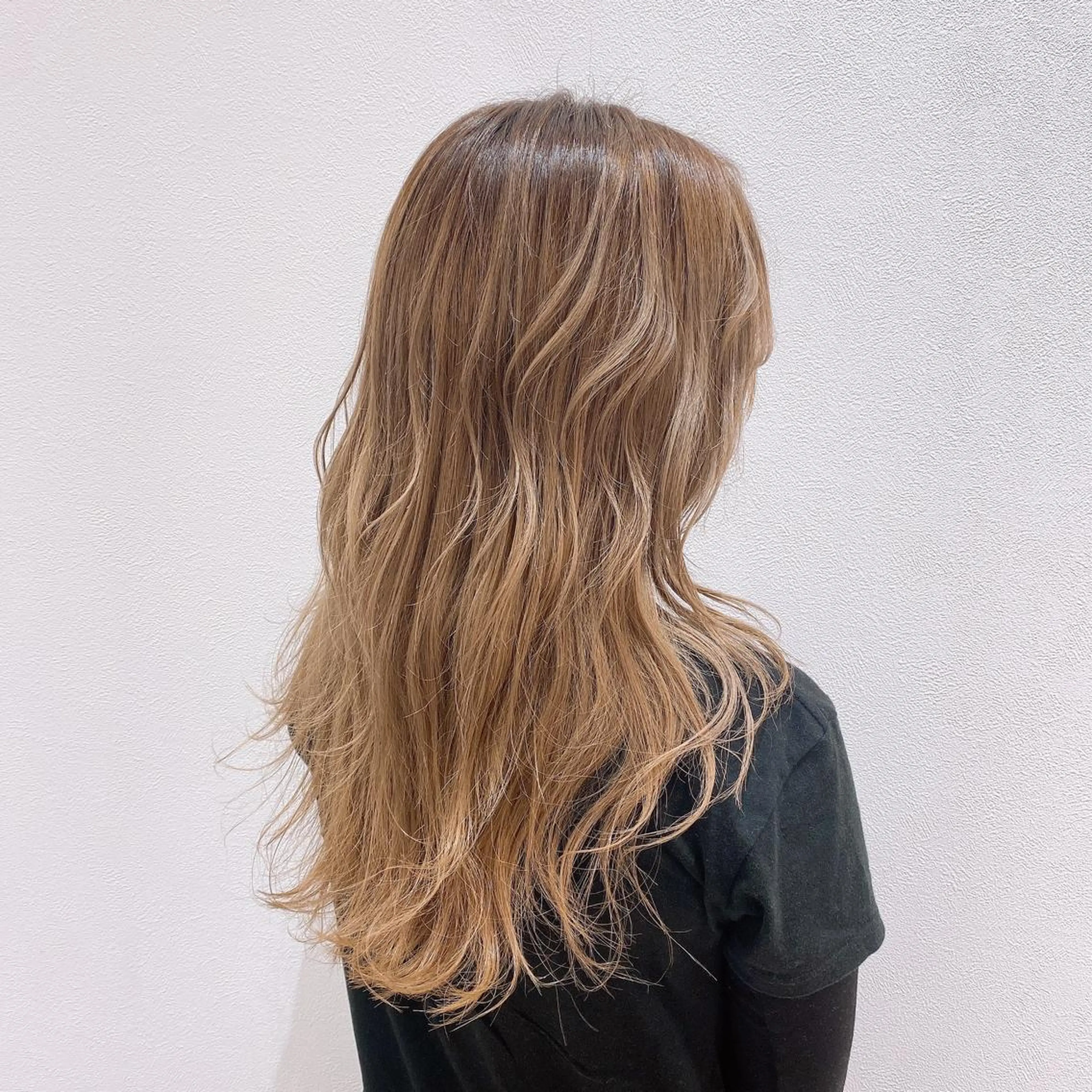 ロング 若山 敦のヘアスタイル