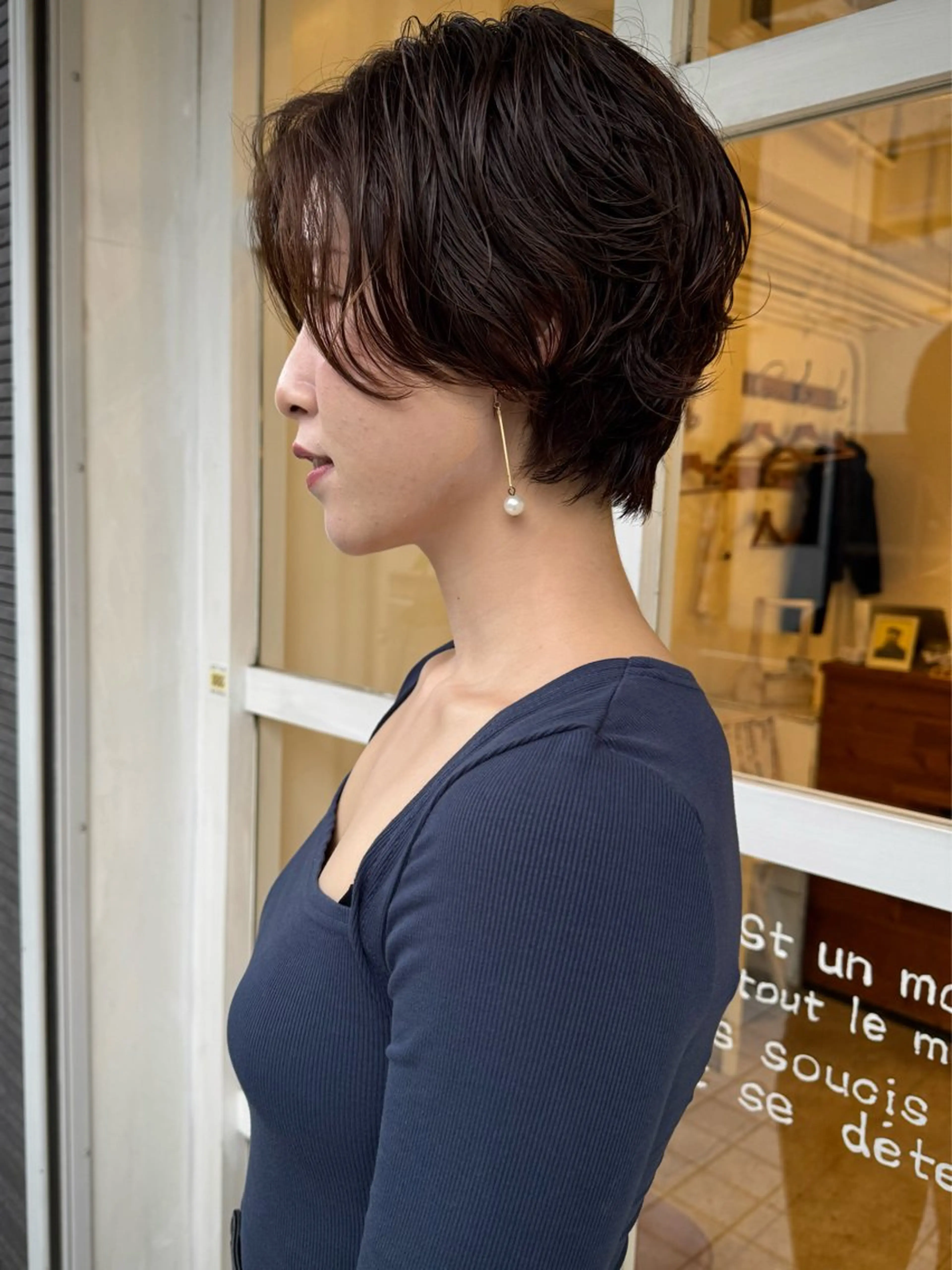 ショート パーマ シカナイ アリサのヘアスタイル