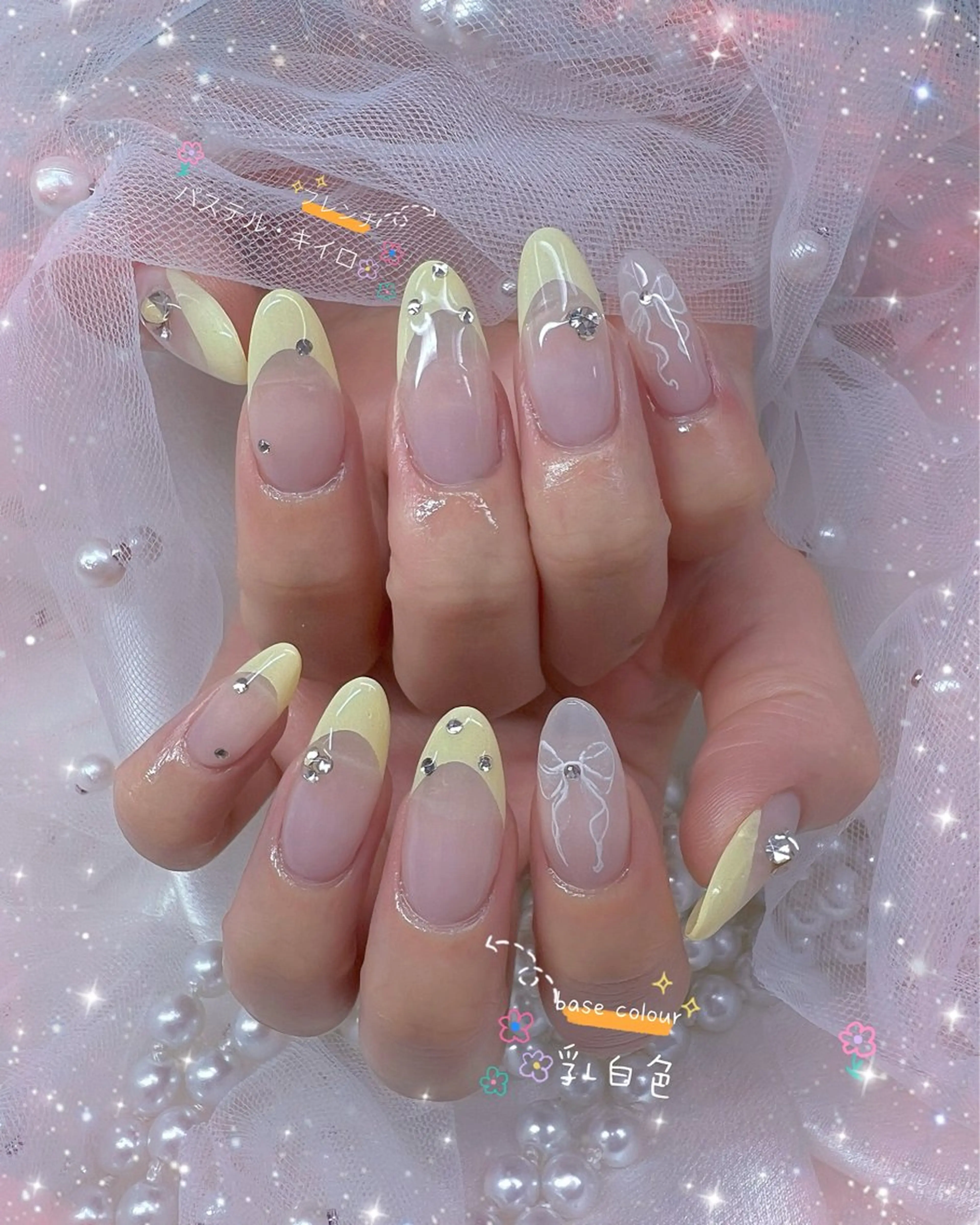 ネイル チークネイル フレンチネイル ガーリー グラデーション マグネットネイル ハンドネイル Chill Nailsalonのネイルデザイン