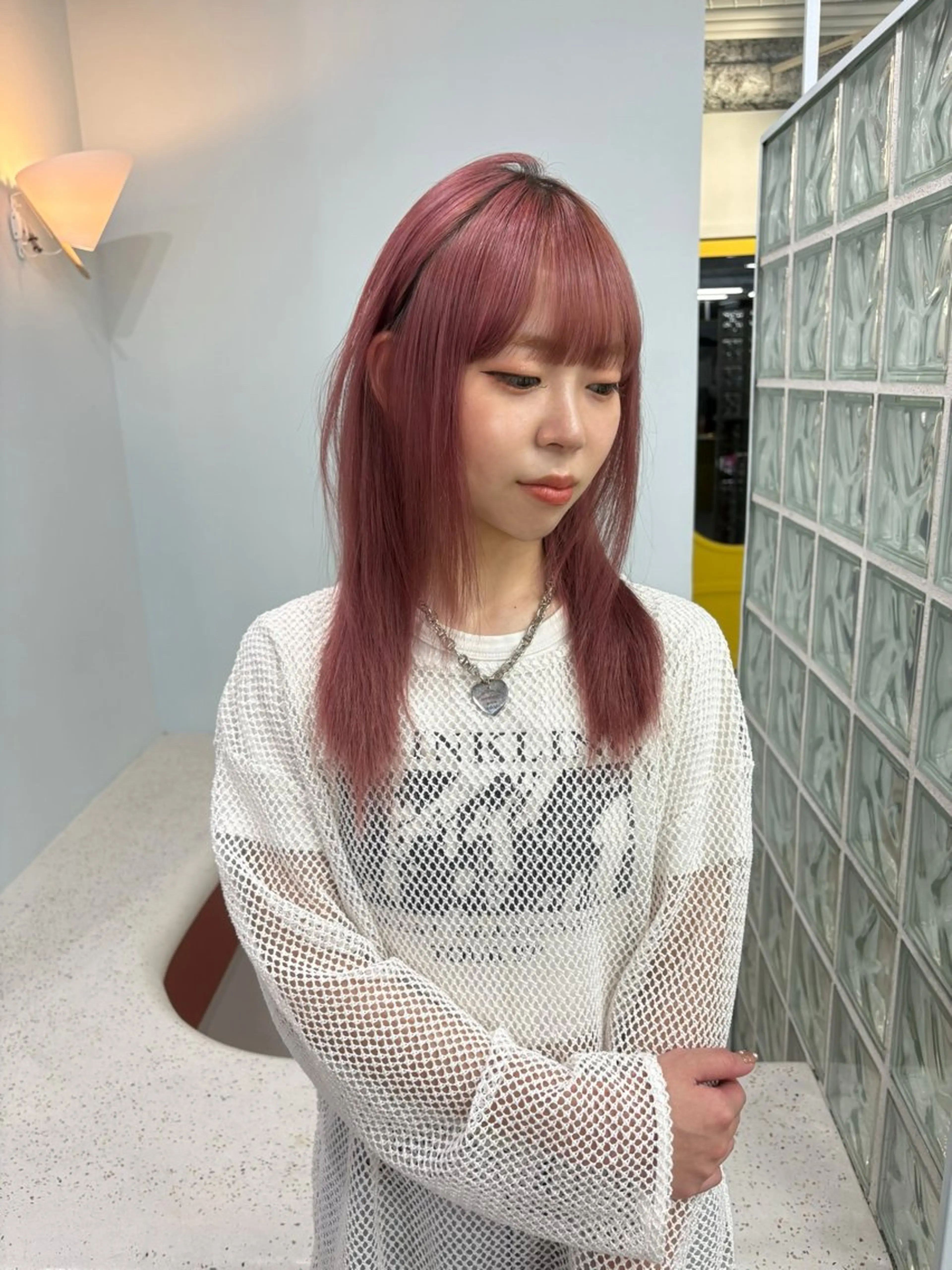 カラー ピンクカラー ヘアカラー 【qulim】松尾 香透のヘアスタイル