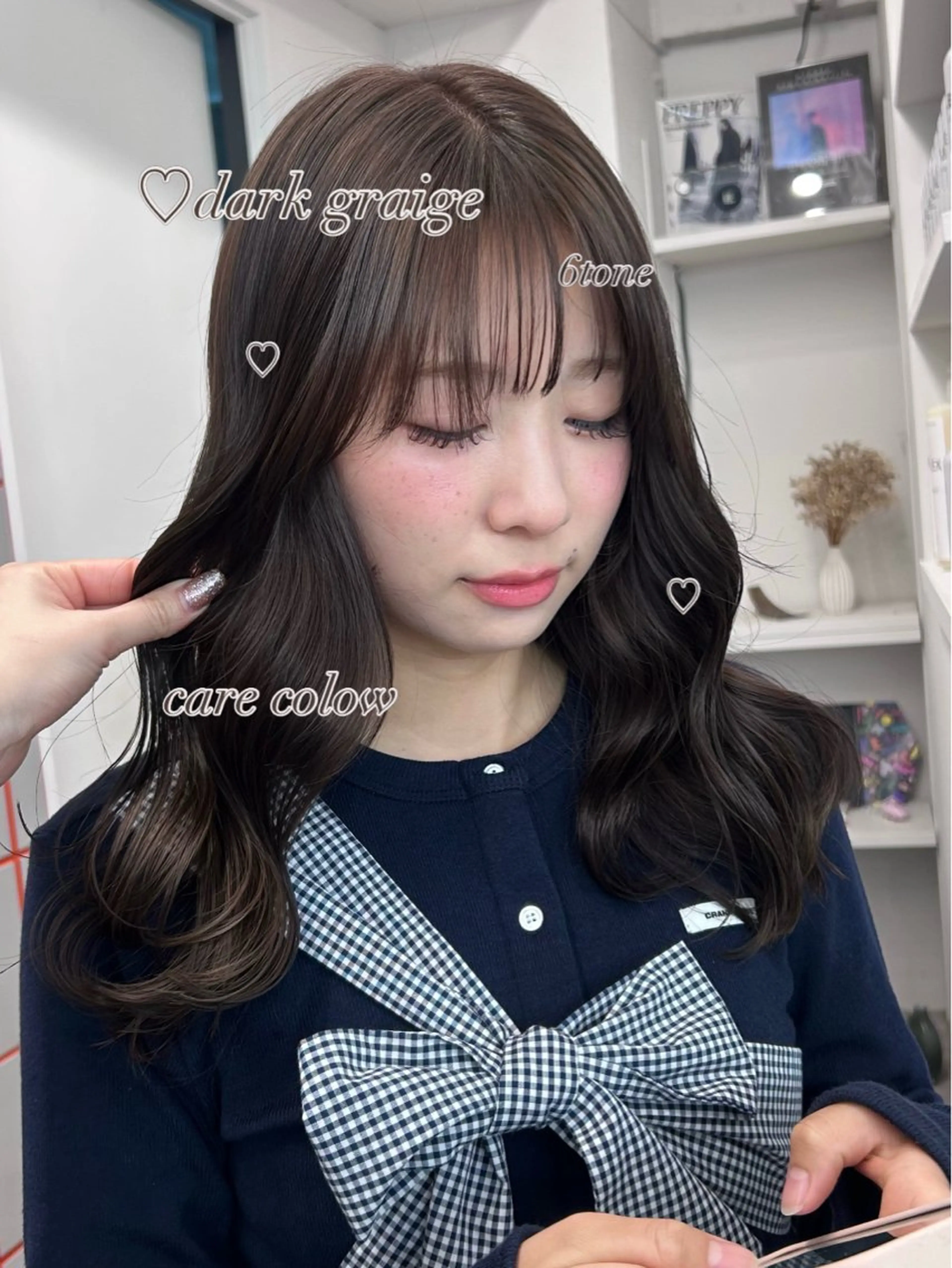 ロング カラー ベージュカラー ブリーチ ブラウンカラー 透明感カラー ダブルカラー カット ヘアカラー トリートメント 💍透明感 💖艶ミルクティーのヘアスタイル