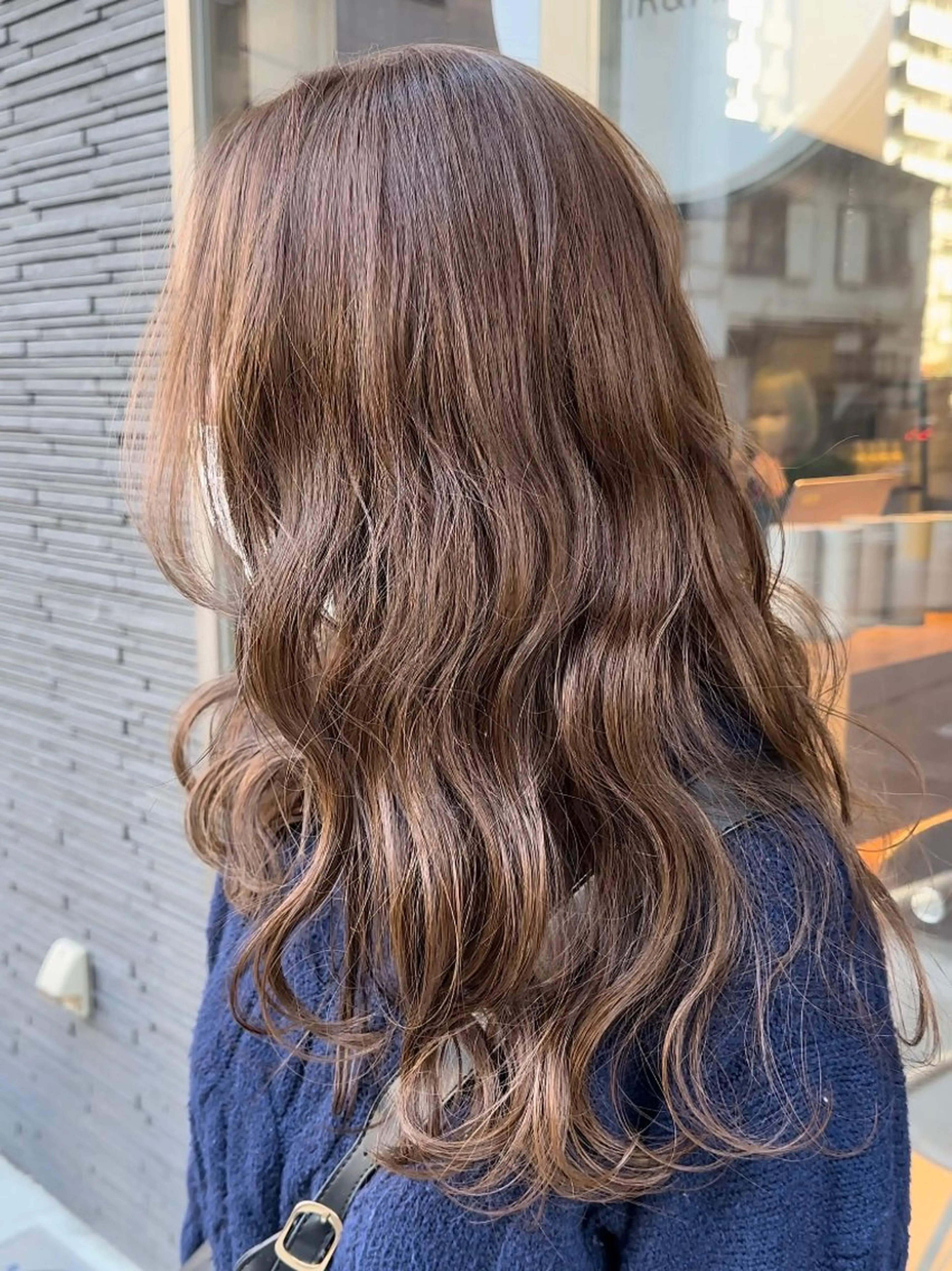 ロング カラー ヘアカラー ベージュカラー🐑 レイヤー🤎塚原優芽のヘアスタイル