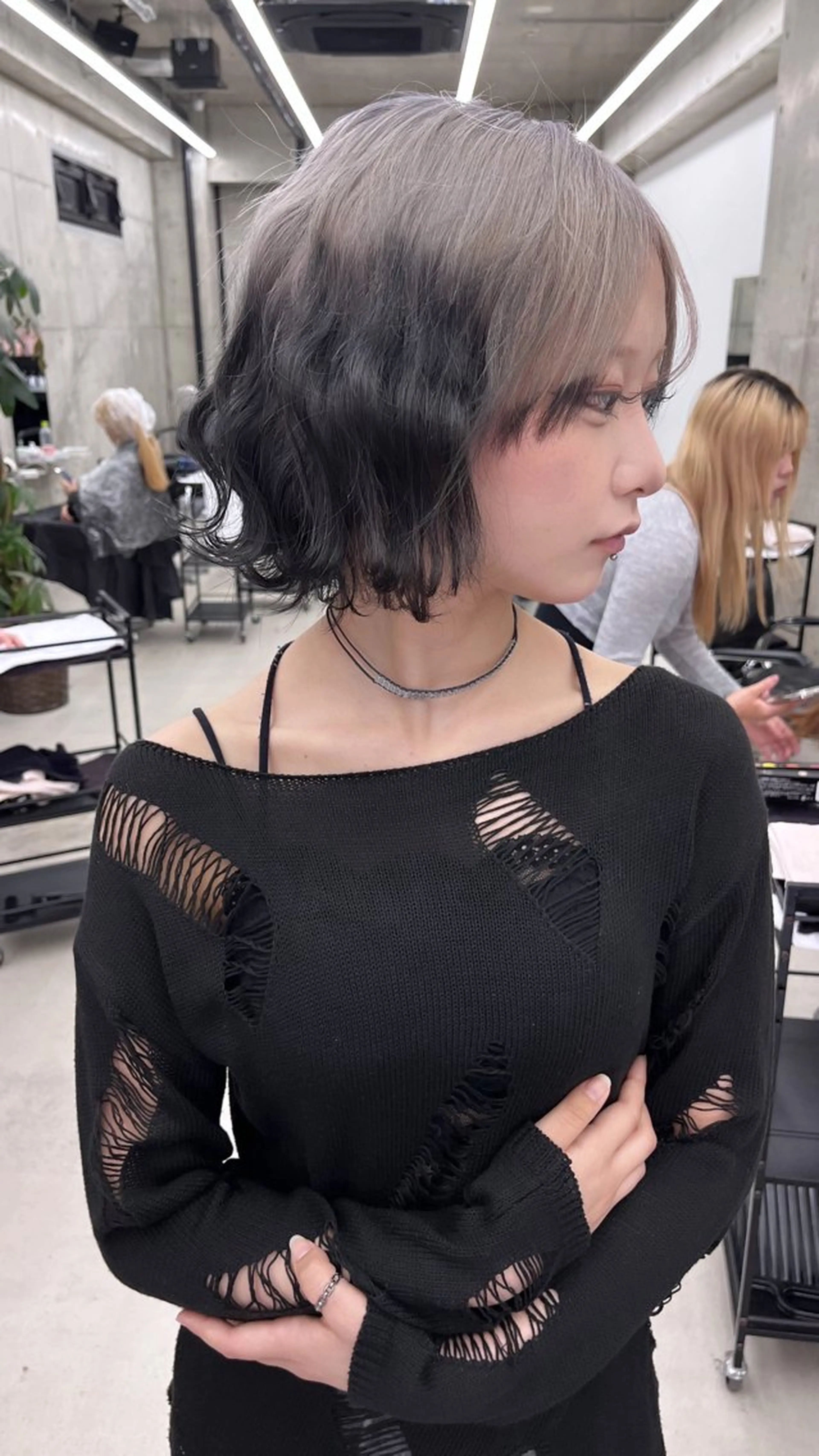 ミディアム ヘアカラー 中道 晶のヘアスタイル