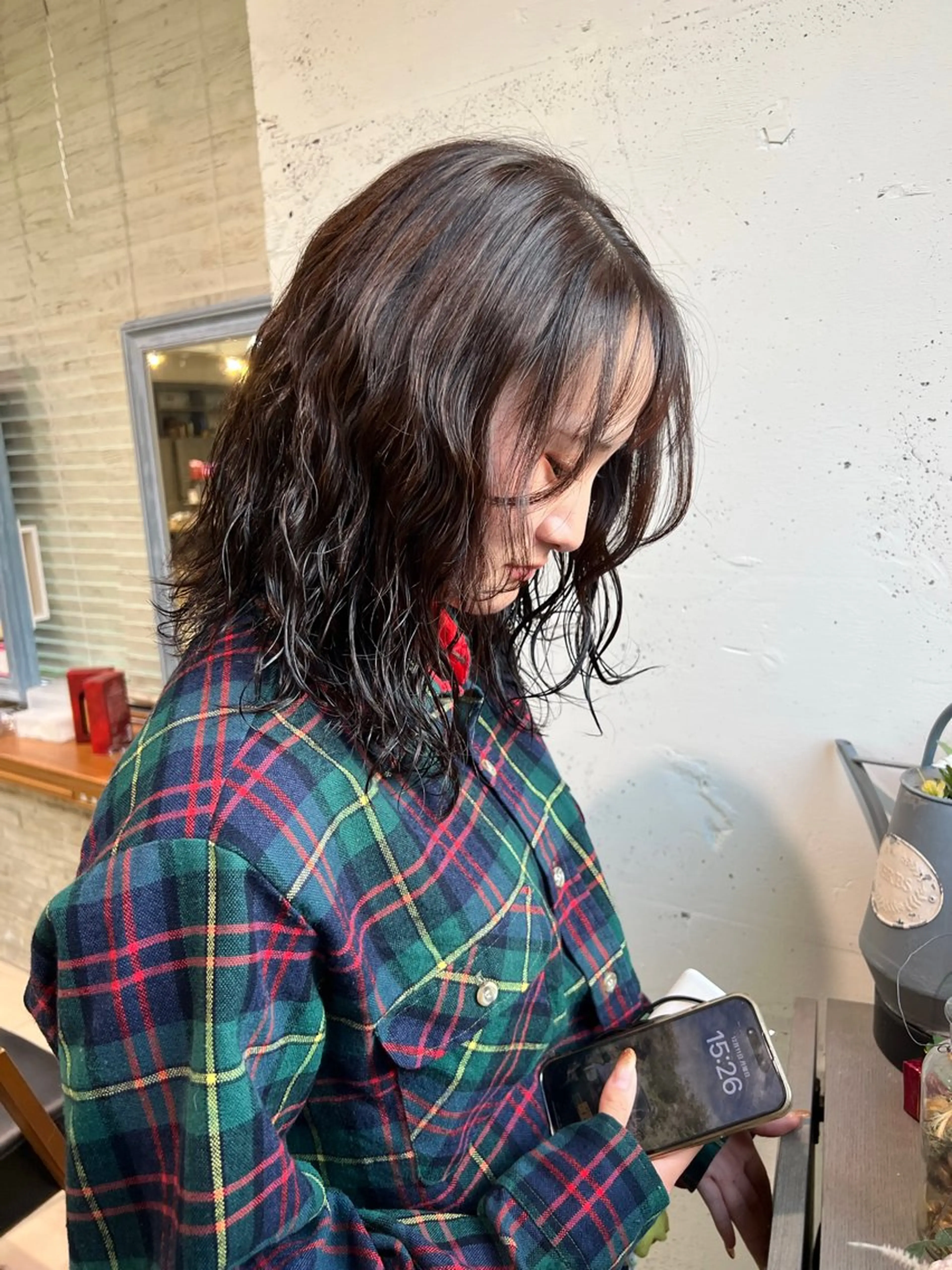 ミディアム カラー パーマ ヘアアレンジ ミディアムパーマ カット パーマ charme【 シャルム 】所属・ボブ/レイヤー/ nanamiのヘアスタイル